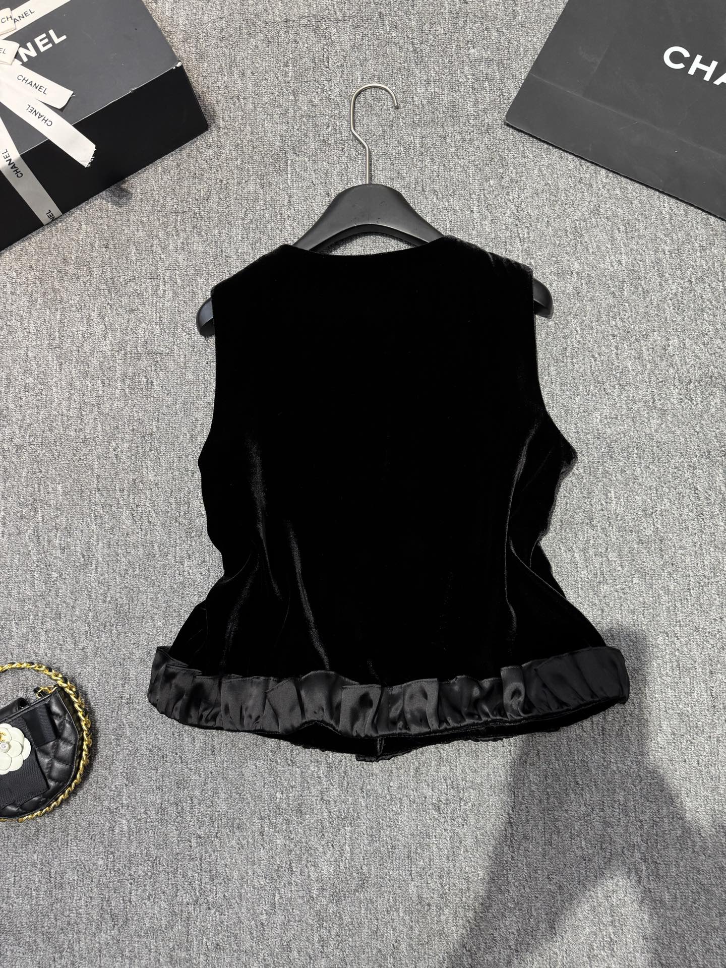 Elegant Velvet Vest with Pearl and Swallow Embroidery - Sophisticated Style 8 i1756974600818 9298 0 7