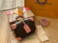 Top Perfect Fake
 Louis Vuitton Crossbody & Shoulder Bags Black Pink Chains
