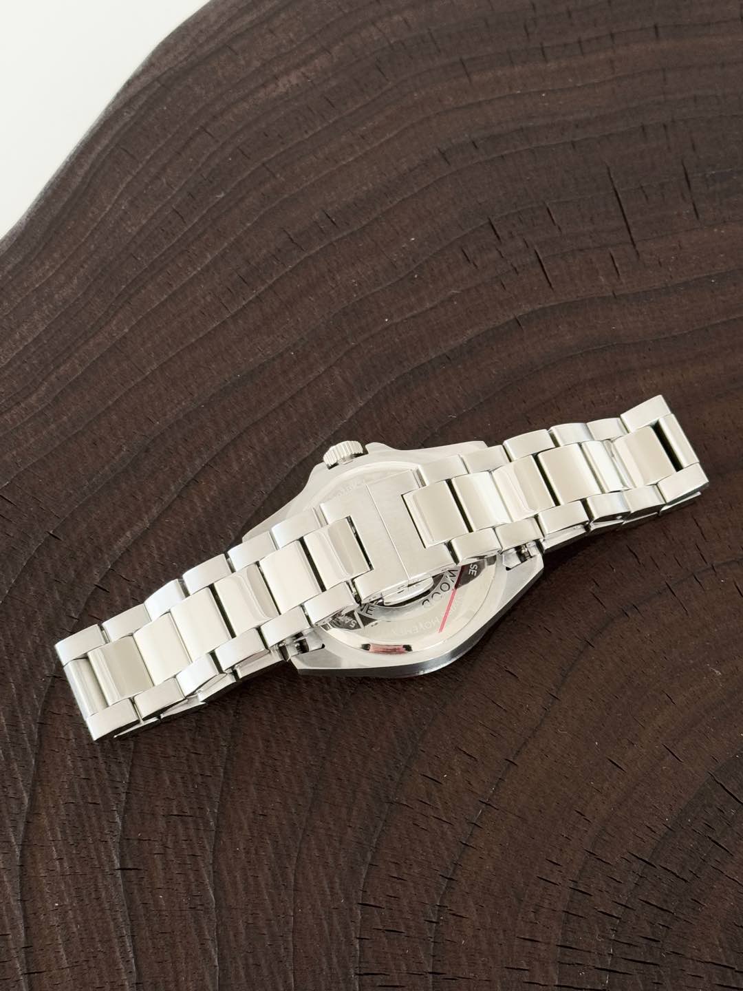 钢带型号：VV293BKSL，瑞士RONDA石英机芯，316L拉丝精钢表带，表盘直径38mm，30米生活防水 3