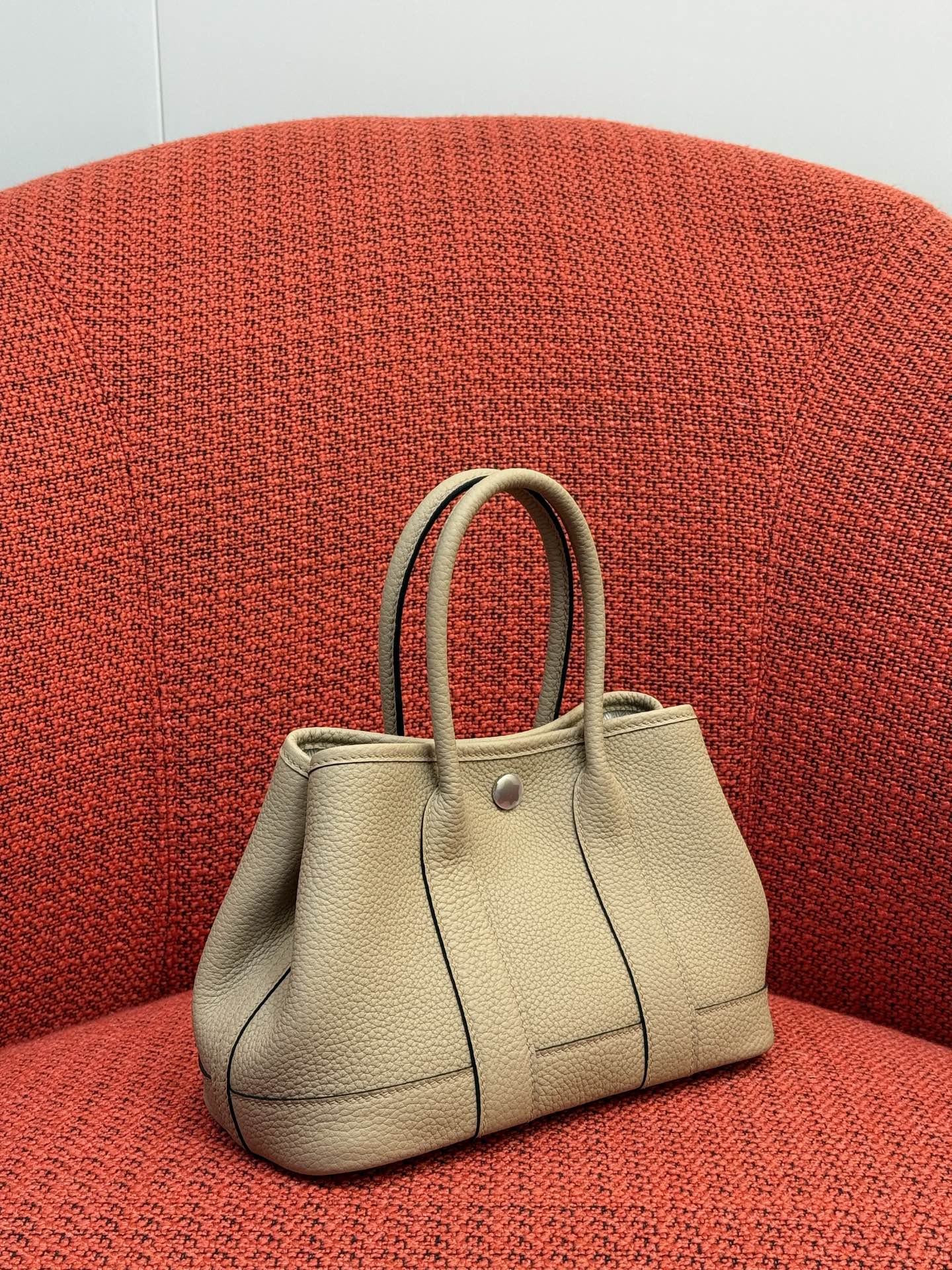 Hermès HermesThe latest garden bag Neo (mini) garden full leather size 23x16x10 Ntogo leather wax thread matching handmade craftsmanship