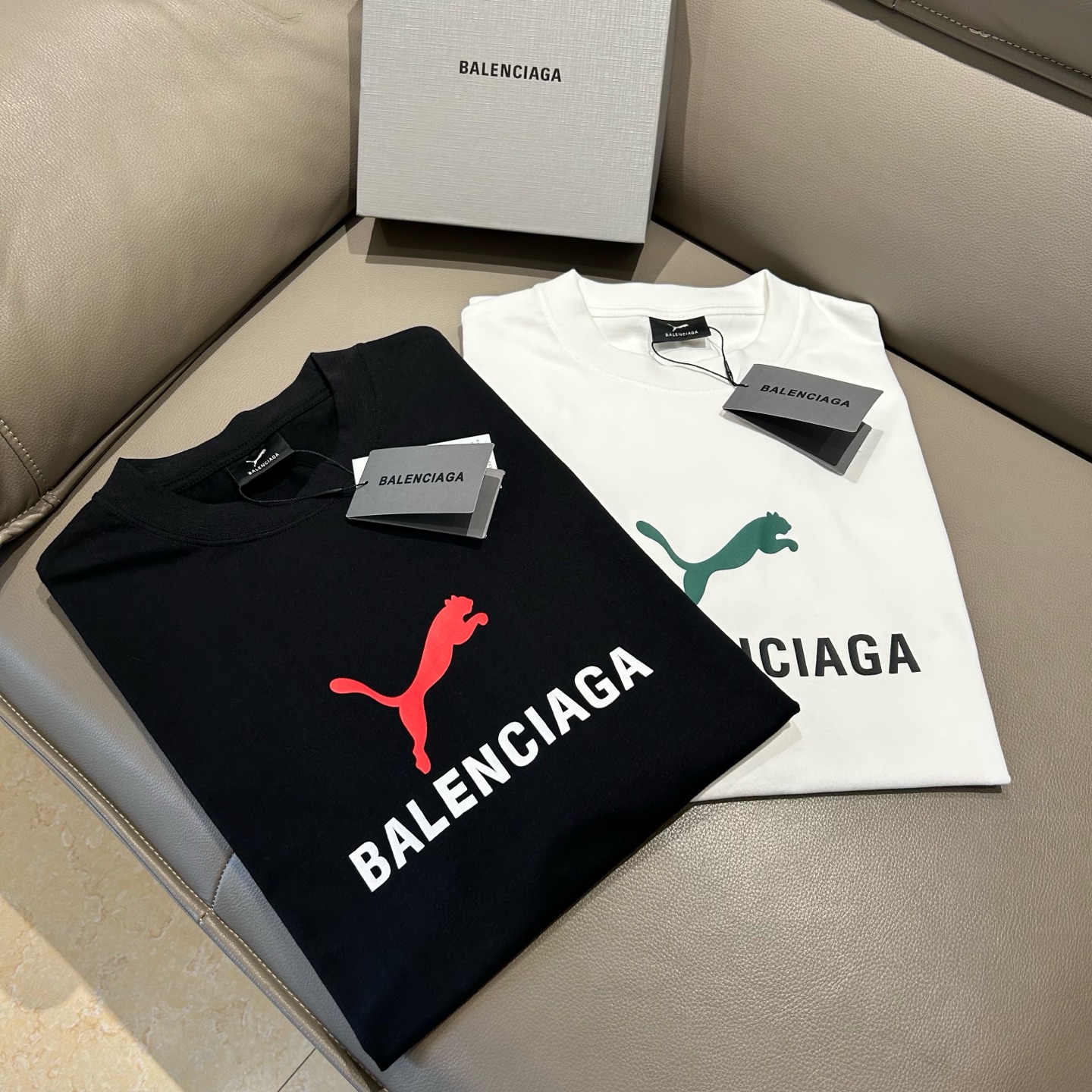 Balenciaga & Puma Crew Neck T-Shirt - Stylish Collaboration Tee for Men & Women 4 i1751697930802 8829 0 3