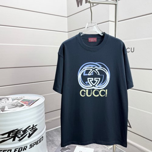 Gucci 2025SS Original Fabric Short Sleeve T-Shirt - Unisex Style 1 Gucci 2025SS Original Fabric Short Sleeve T-Shirt - Unisex Style