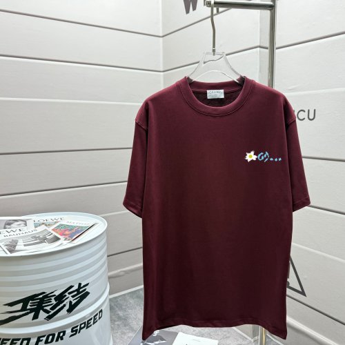 Chanel 2025SS Short Sleeve T-Shirt - Casual Loose Fit, Burgundy 1 Chanel 2025SS Short Sleeve T-Shirt - Casual Loose Fit, Burgundy