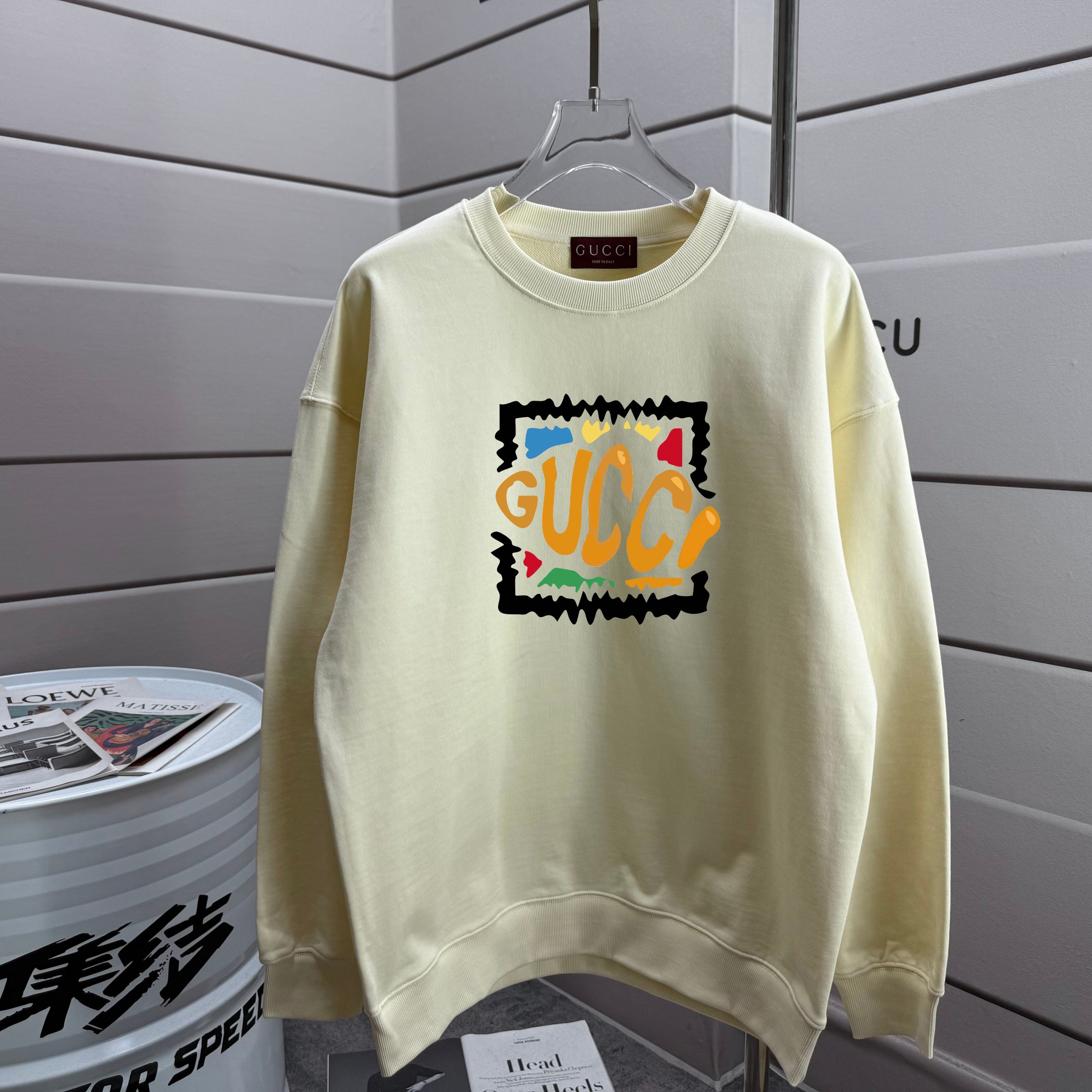 חולצת Gucci לגברים ונשים עם הדפסת לוגו מקורית במיוחד