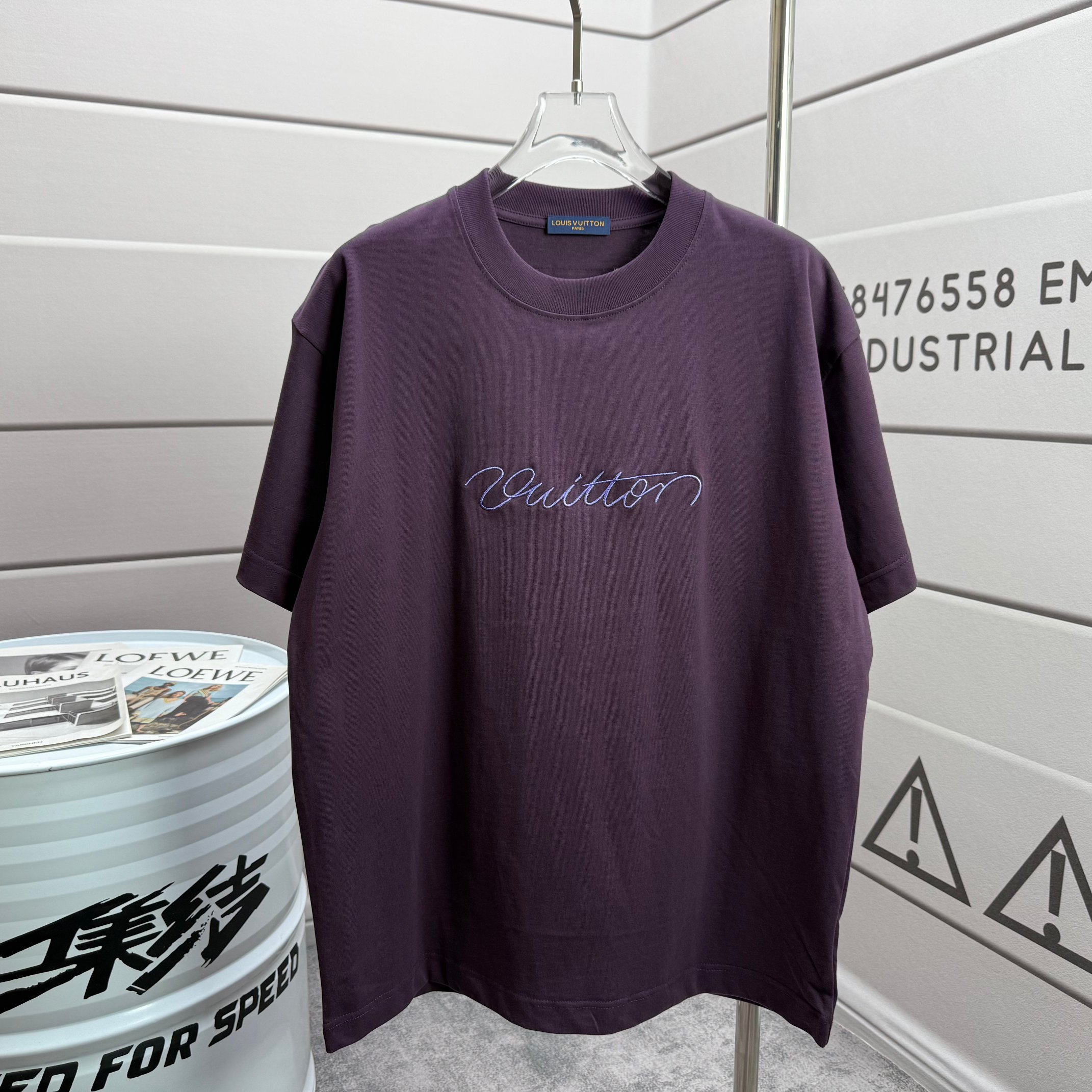 P75 1v Louis* 2026 nuevo estilo primavera y verano, letras bordadas personalizadas, camiseta de manga corta con cuello …