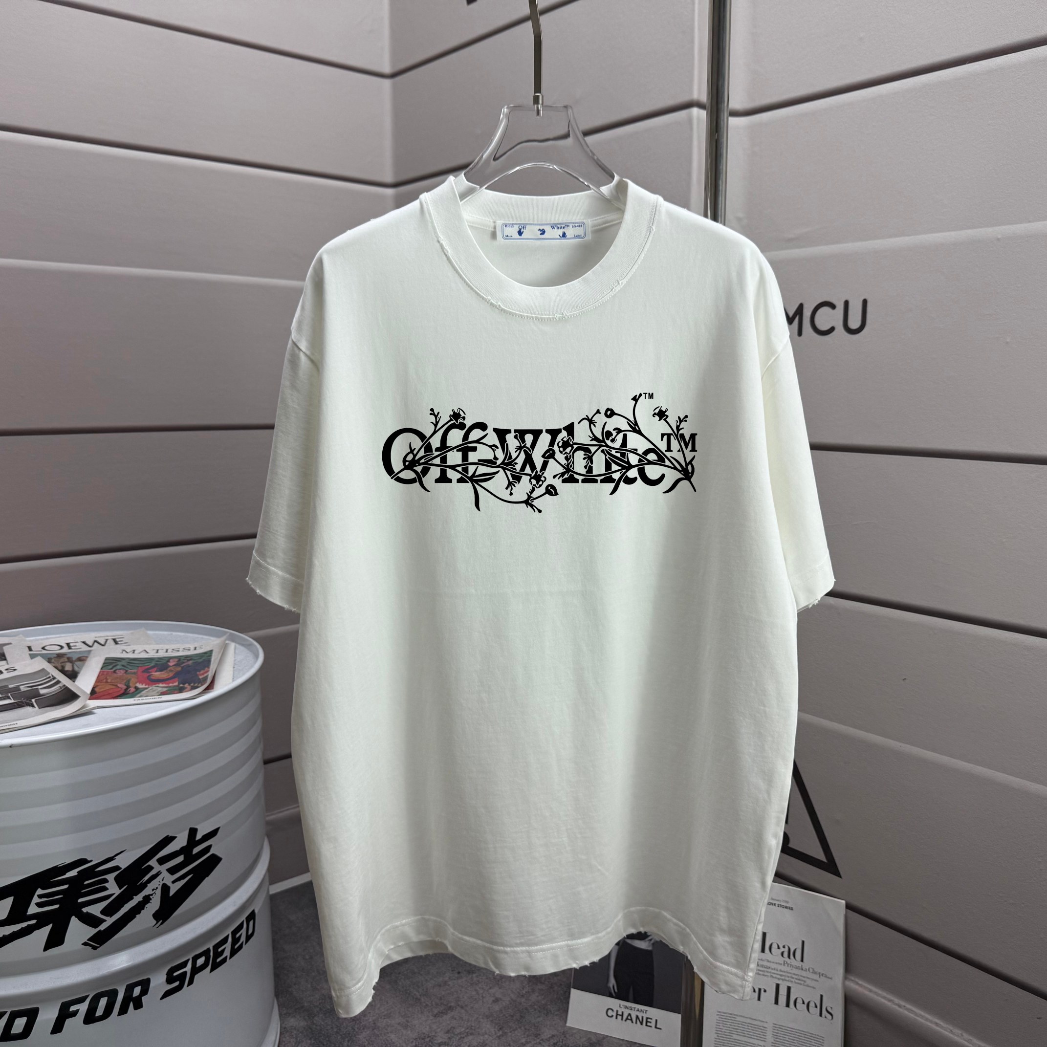 #@90 OFF 2026 spring/summer new style. Washed and distressed 320g crew neck short-sleeve tee. Unisex loose fit. Colors:…