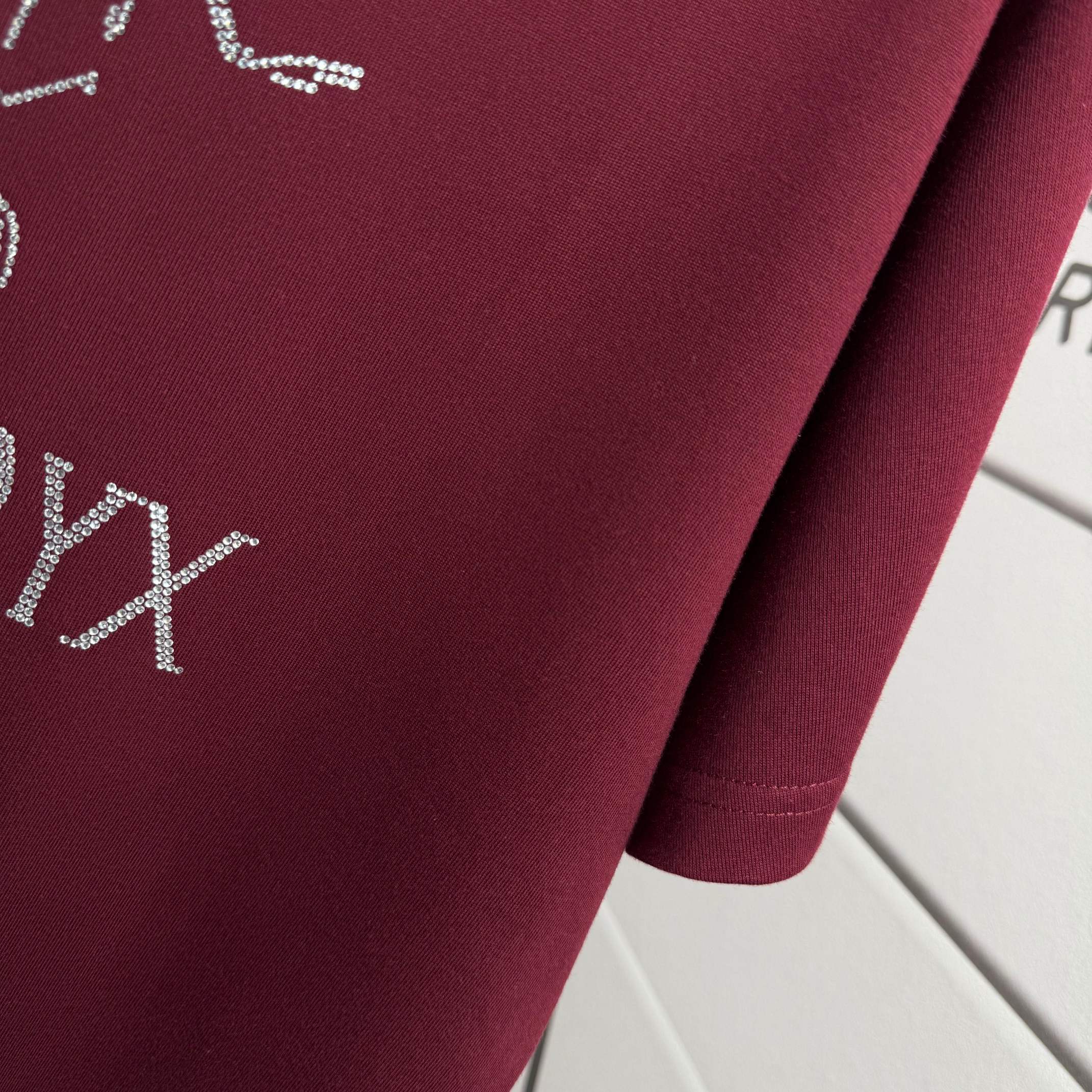 Arc'teryx # ARC'TERYX*始祖*鸟 2026春夏新款 个性 字母烫钻工艺 定制双纱平纹纯棉面料 短袖T恤