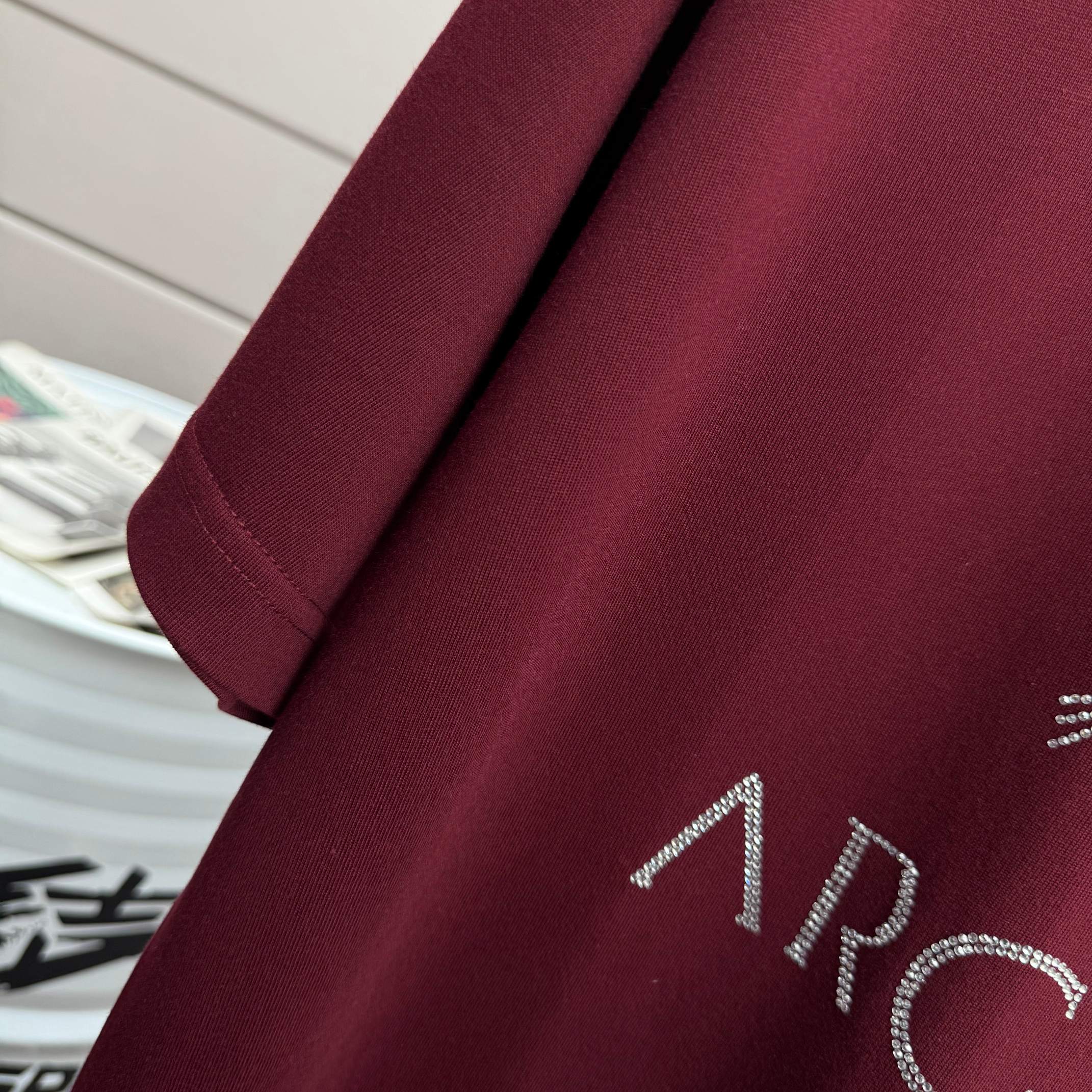 Arc'teryx # ARC'TERYX*始祖*鸟 2026春夏新款 个性 字母烫钻工艺 定制双纱平纹纯棉面料 短袖T恤