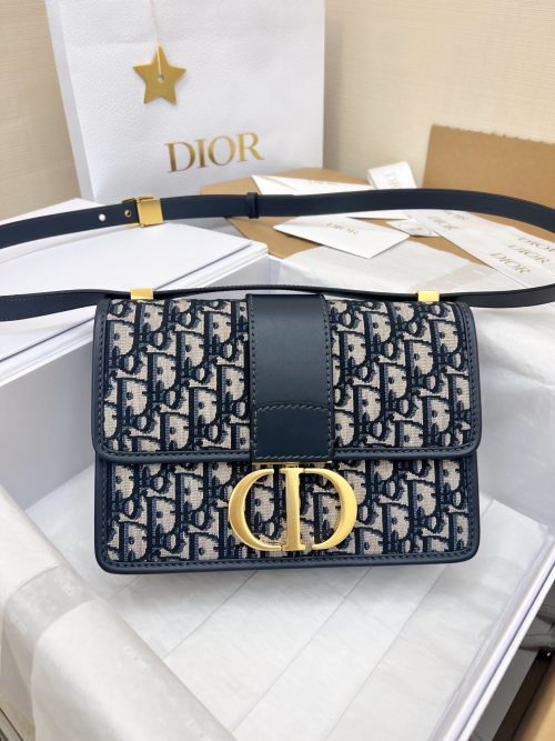 Dior Montaigne 30 Oblique Jacquard Flap Bag with CD Clasp, Blue 1 Dior Montaigne 30 Oblique Jacquard Flap Bag with CD Clasp, Blue