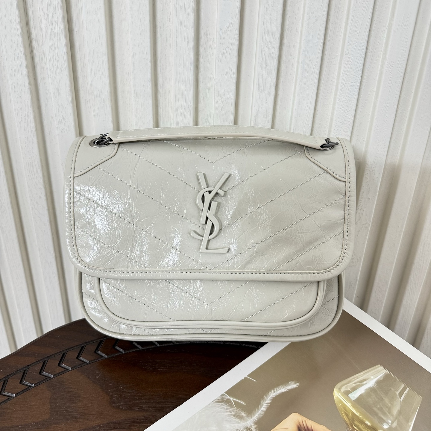 全套包装！型号:，尺寸:22-16.5-7.5cm！Niki新版，链条新增两个D扣，承受能力更强大！油蜡