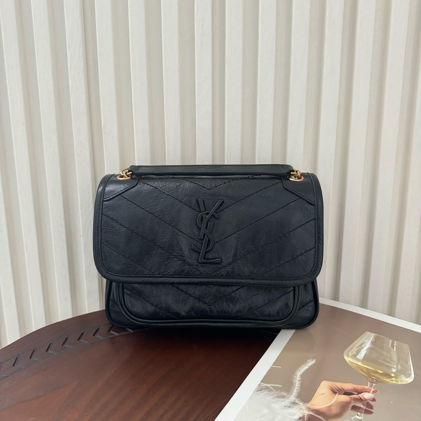 全套包装！型号:，Size：22-16.5-7.5cm！Niki出金链条啦，让包身整体又多了几分优雅和贵