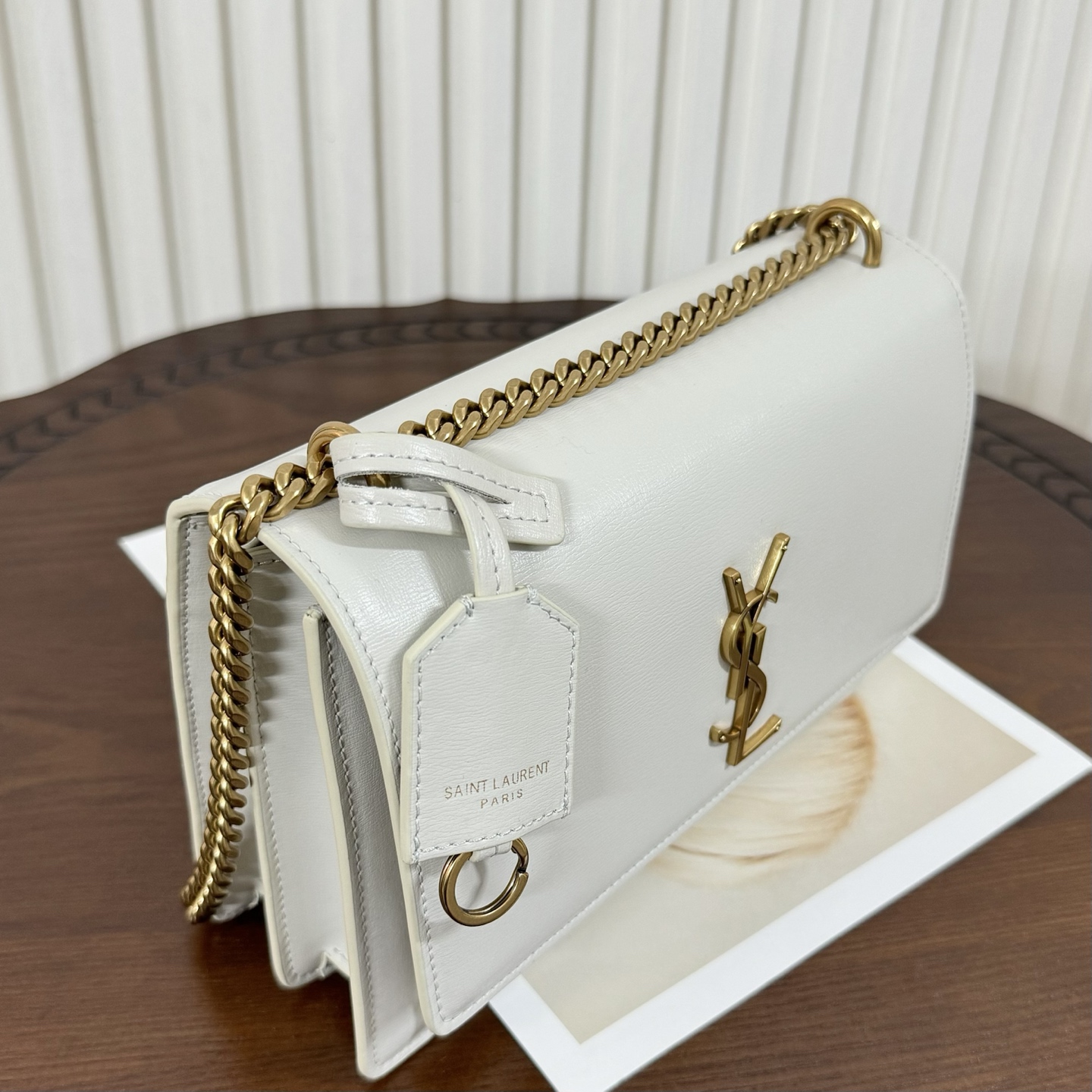 全套包装！Sunset日落包永不过时的款式，特制牛皮鳄鱼纹，包身精致又立体，侧面是小风琴设计，有种低调奢