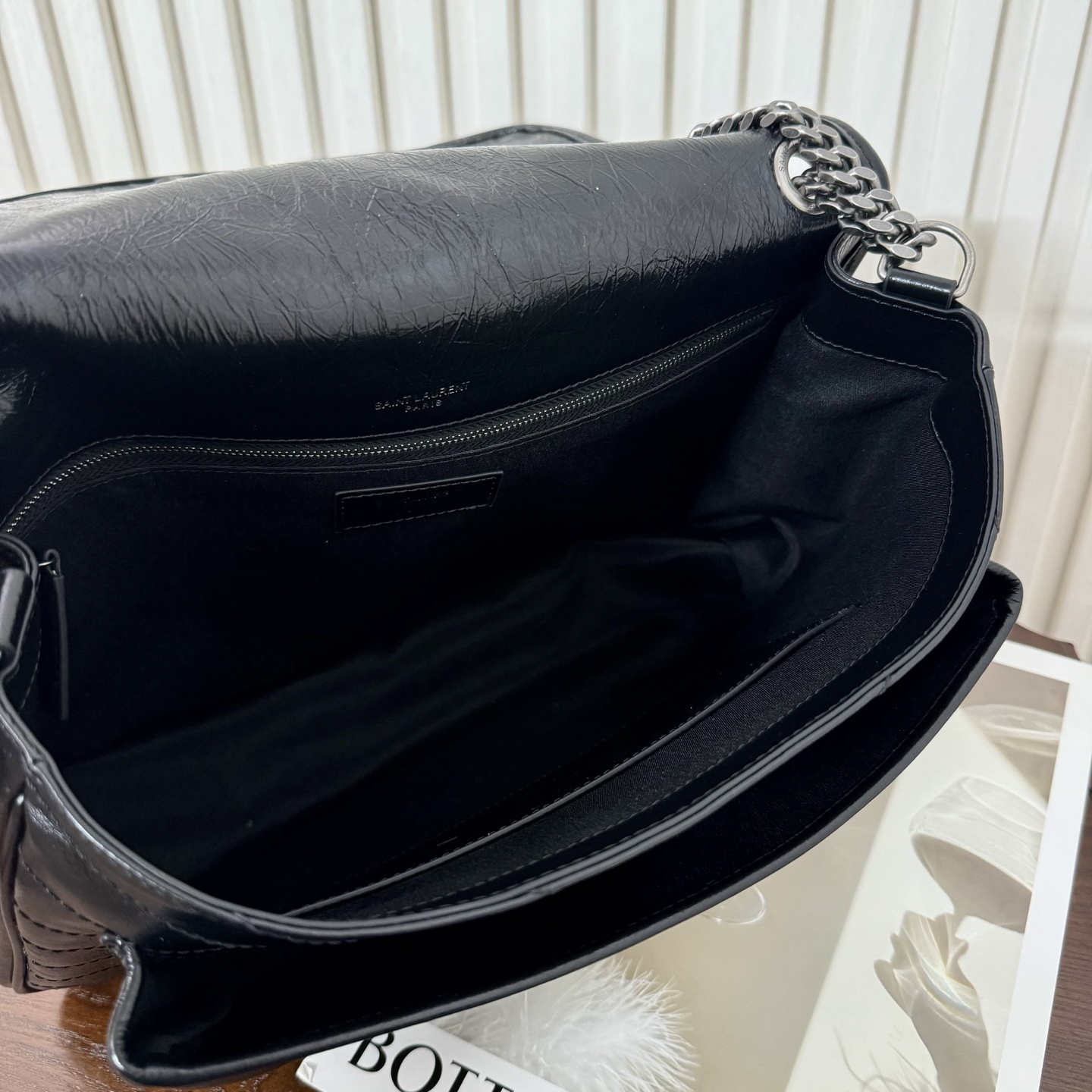 全套包装！型号:，尺寸:32-23-9cm！Niki新版，链条新增两个D扣，承受能力更强大！油蜡抓皱牛皮