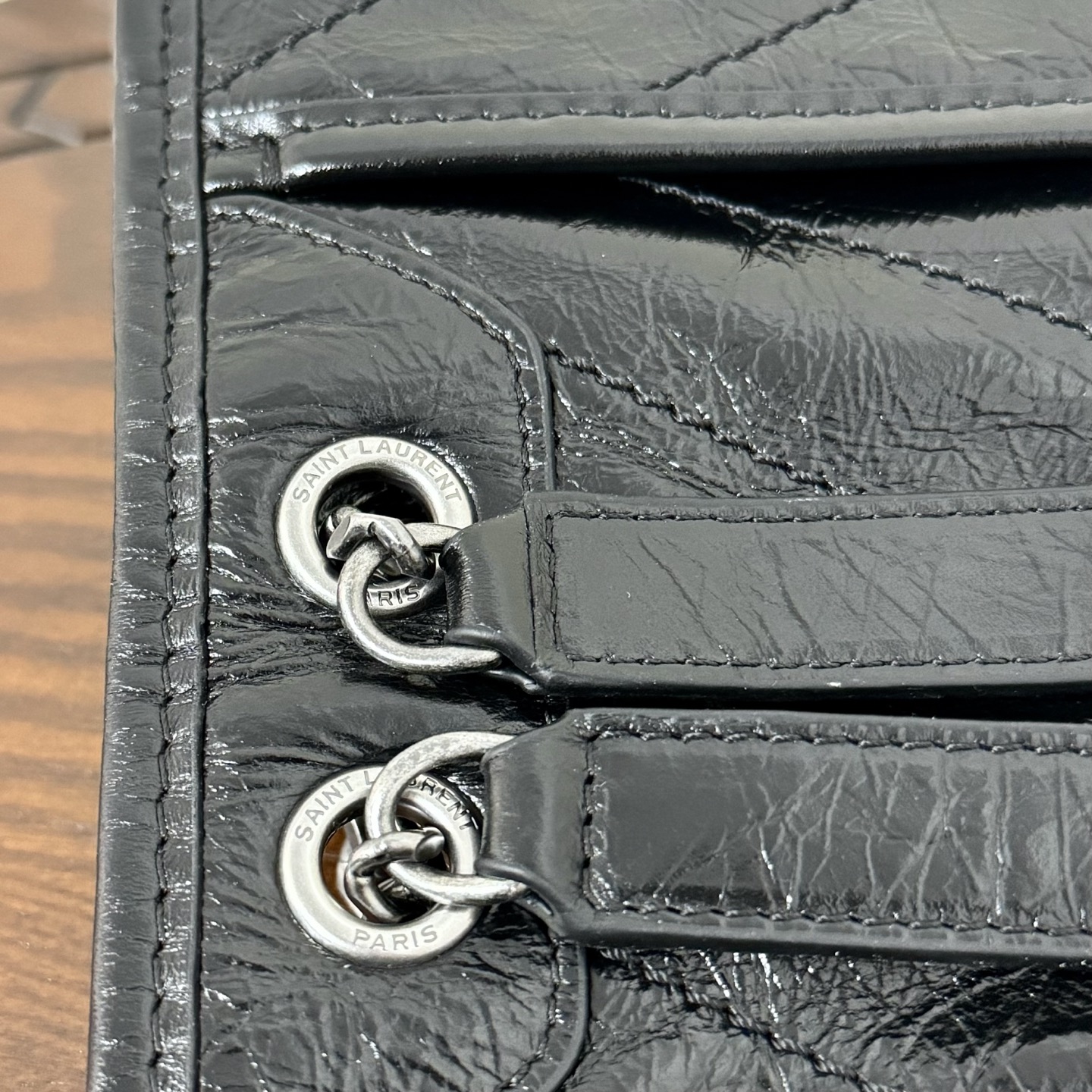 全套包装！型号:，尺寸:22-16.5-7.5cm！Niki新版，链条新增两个D扣，承受能力更强大！油蜡