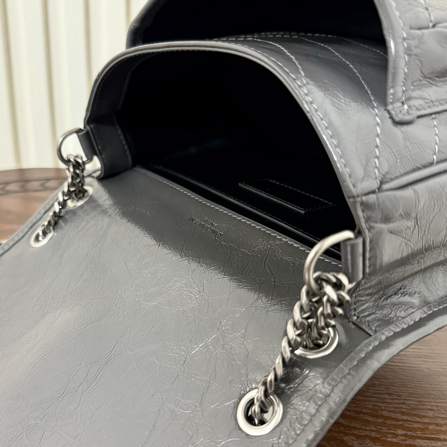 全套包装！型号:，尺寸:22-16.5-7.5cm！Niki新版，链条新增两个D扣，承受能力更强大！油蜡