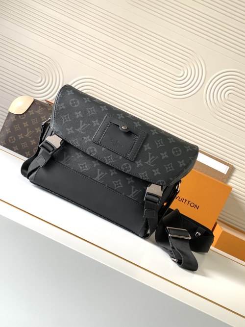 Louis Vuitton Messenger PM Voyager Monogram Eclipse Canvas Crossbody Bag 1 Louis Vuitton Messenger PM Voyager Monogram Eclipse Canvas Crossbody Bag