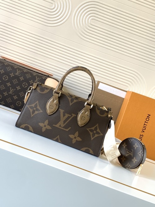 Louis Vuitton OnTheGo East West Tote Bag Monogram Brown, 25 x 13 x 10 cm 1 Louis Vuitton OnTheGo East West Tote Bag Monogram Brown, 25 x 13 x 10 cm
