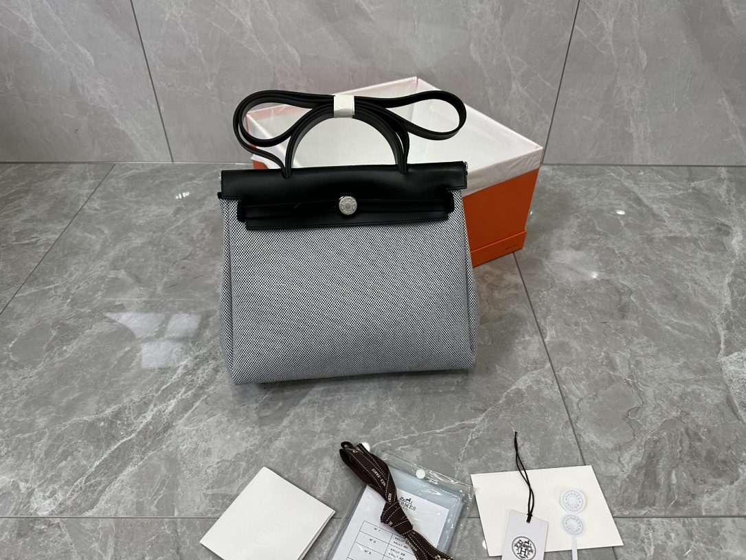 Hermes Herbag Bolsos cruzados y bandoleras Universal para hombres y mujeres Lona