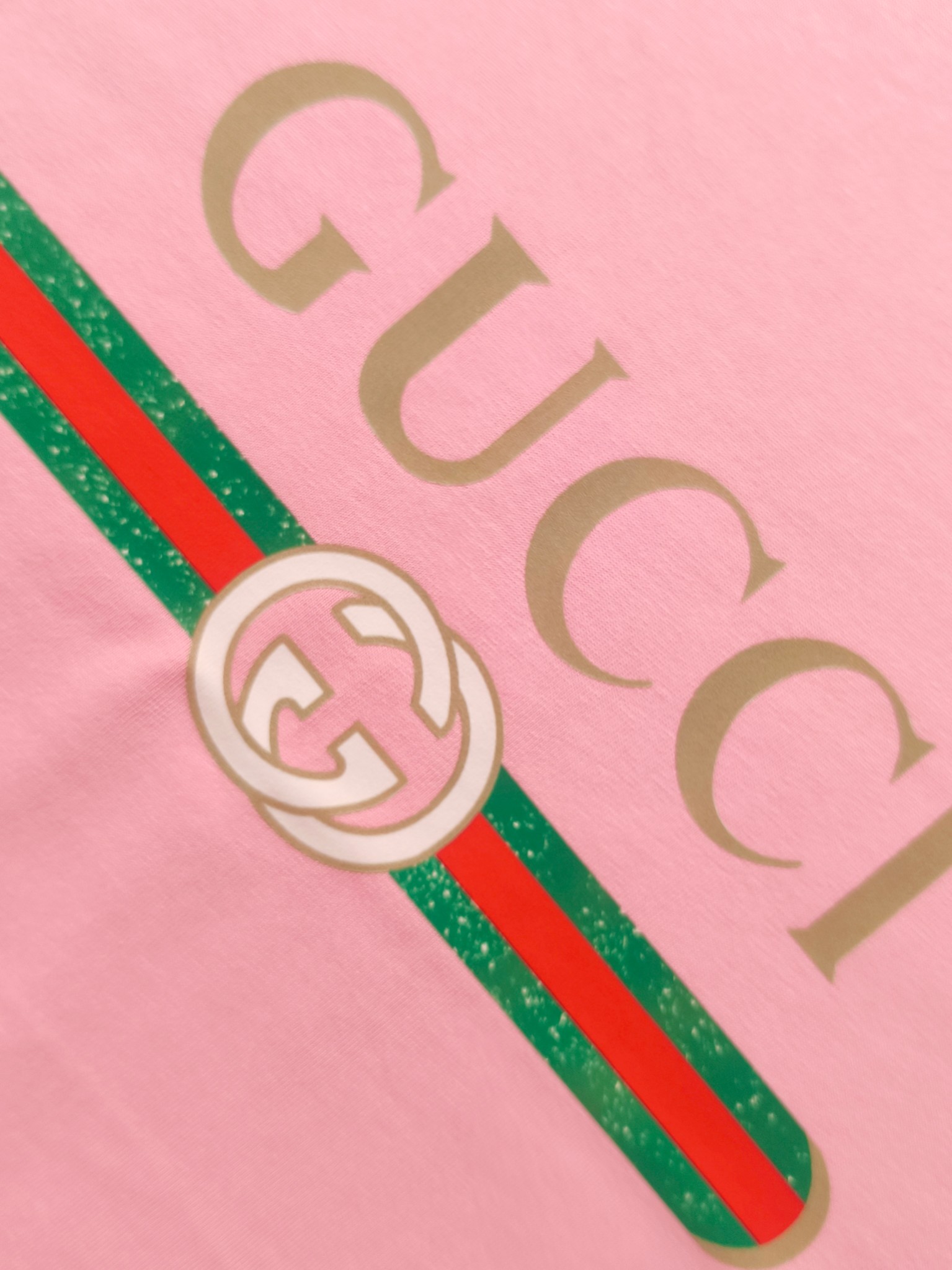 Gucci 古驰 GUCCI20256春夏季新款 搭配重工高端个性LOGO印花，做工细致完美