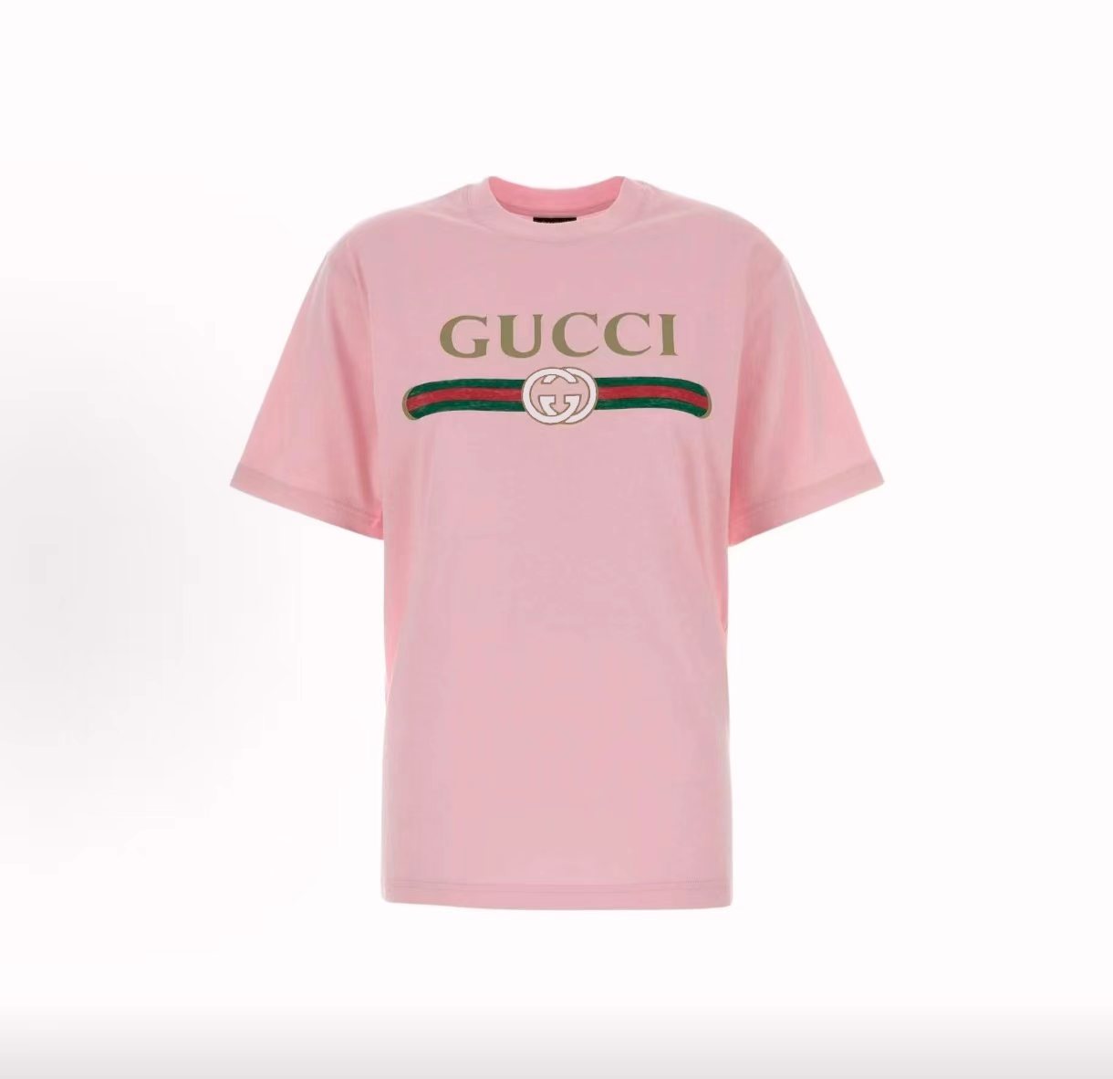 Gucci 古驰 GUCCI20256春夏季新款 搭配重工高端个性LOGO印花，做工细致完美