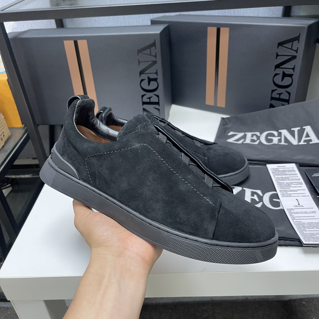 Zegna Chaussures De Sport Chaussures Décontractées À un prix bon marché
 Couleur beige Hommes Cuir de vache Deerskin Caoutchouc Le TPU Peu importe