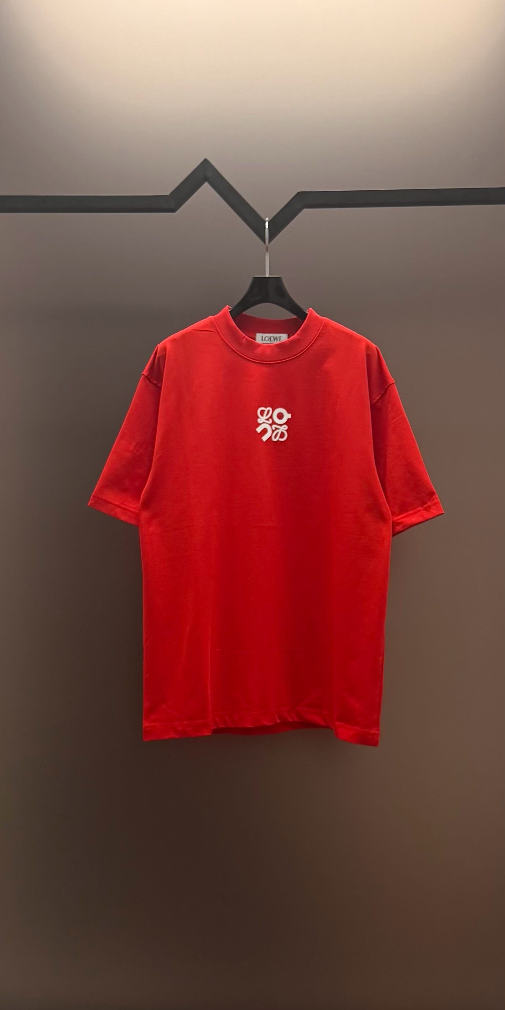 🅿️100 [Calidad original] Marca: Loewe colaboración con ON 25SS camiseta de manga corta de primera calidad con letras c…