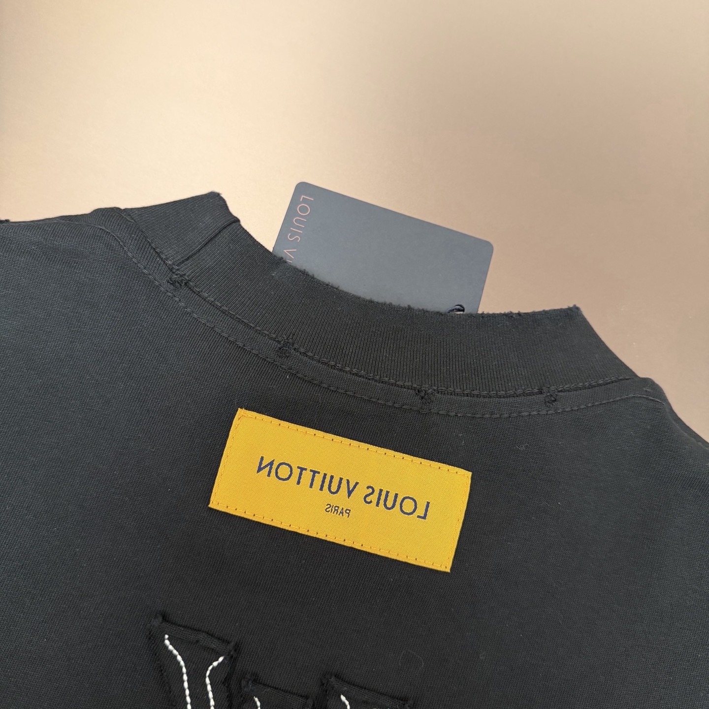 Louis Vuitton 品牌：LV路易威登 26SS最新 胸前 Logo字母刺绣工艺Lv后背贴布刺绣工艺短袖T恤