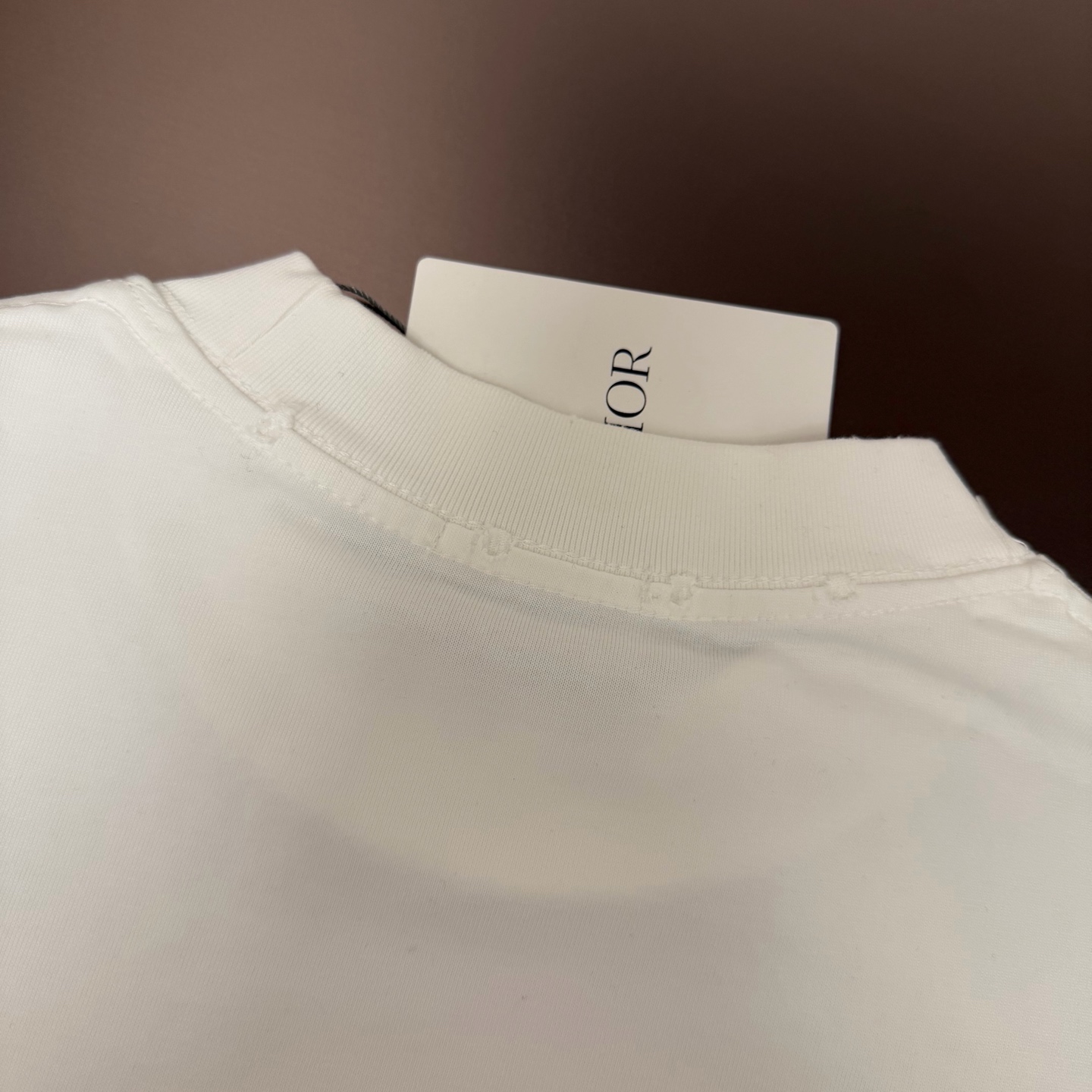 Dior 品牌：Dior迪奥 25SS最新 胸前 Logo字母刺绣Dior品牌元素标志性真空绣大Logo绣花工艺短袖T恤