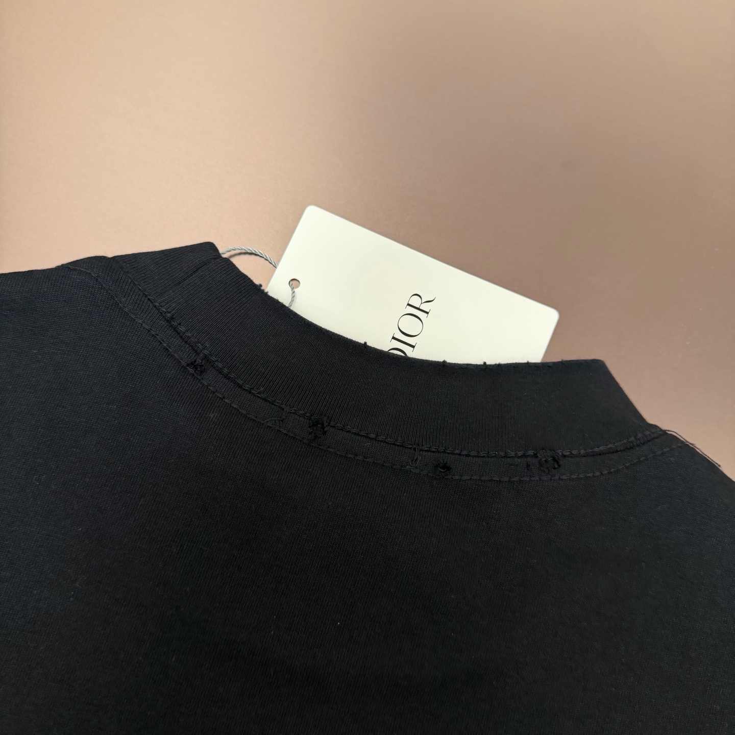 Dior 品牌：Dior迪奥 25SS最新 胸前 Logo字母刺绣Dior品牌元素标志性真空绣大Logo绣花工艺短袖T恤