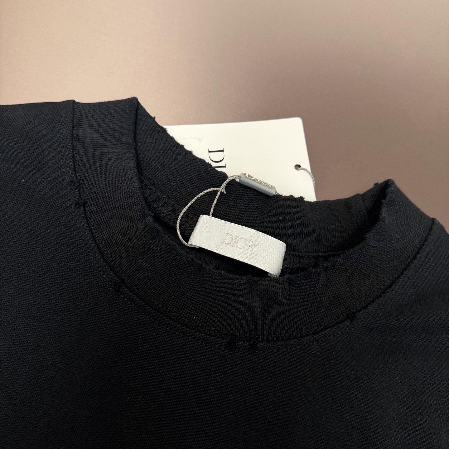 Dior 品牌：Dior迪奥 26SS最新 Dior胸前简约Logo刺绣工艺短袖T恤，品牌元素标志性刺绣Logo 彰显品牌魅力