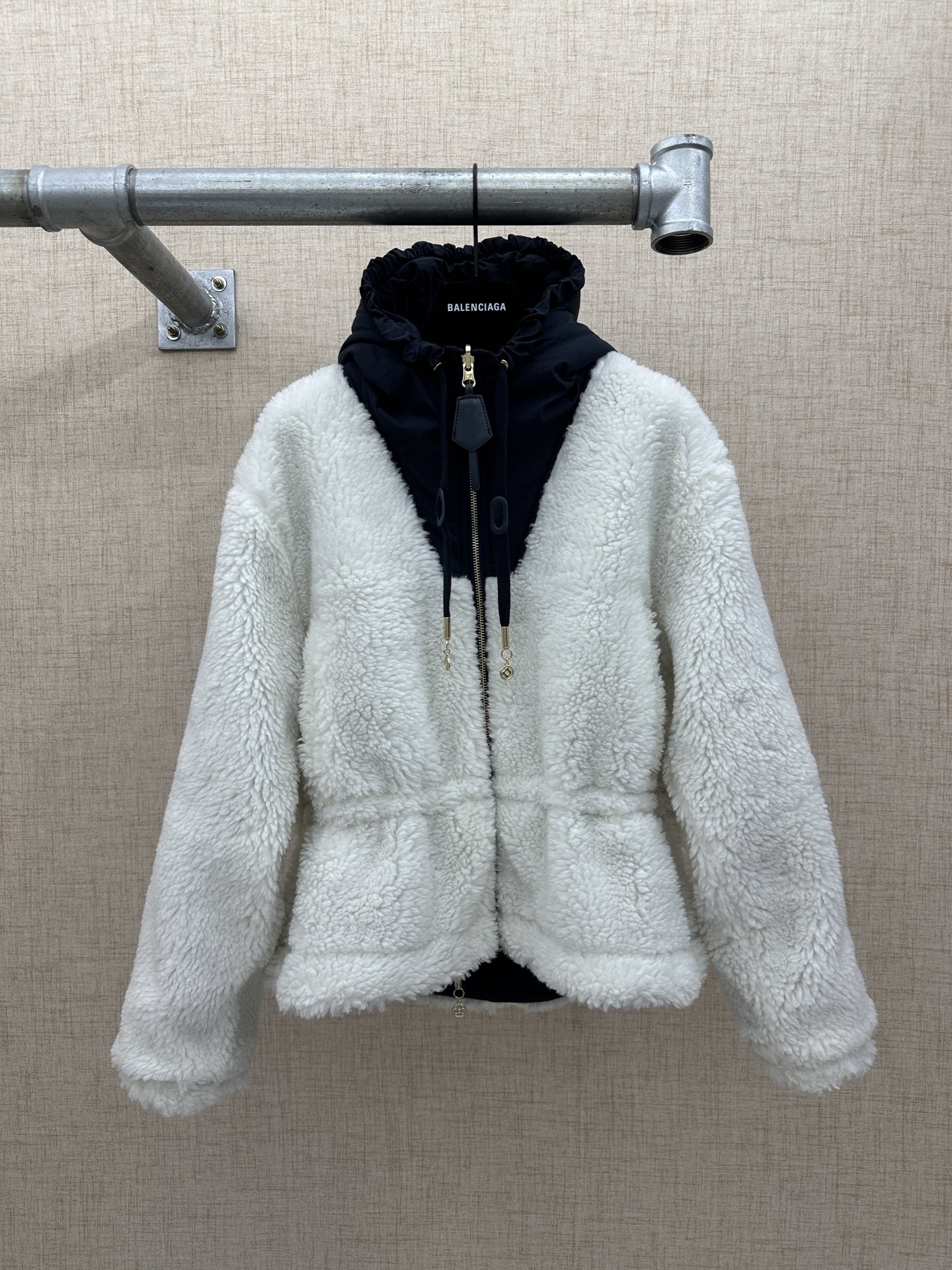 LV/Louis Vuitton SKI ski Christmas series chaqueta reversible con capucha corta y cremallera para mujer (estilo de muje…