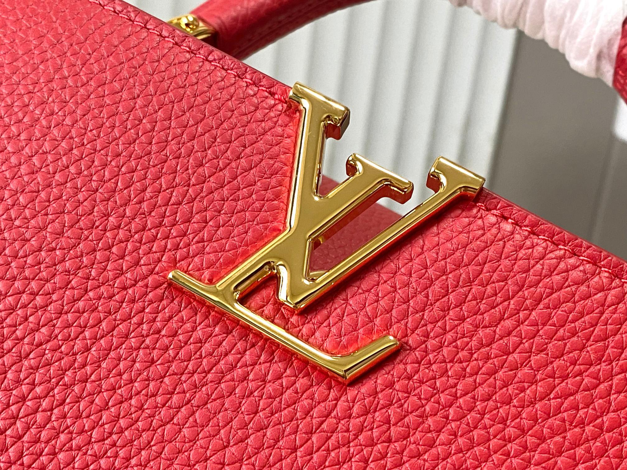 🔸特级精品🔸动态芯片🔸M12936/M48865红色圆花环扣款✨本款Capucines 手袋取材柔韧Ta