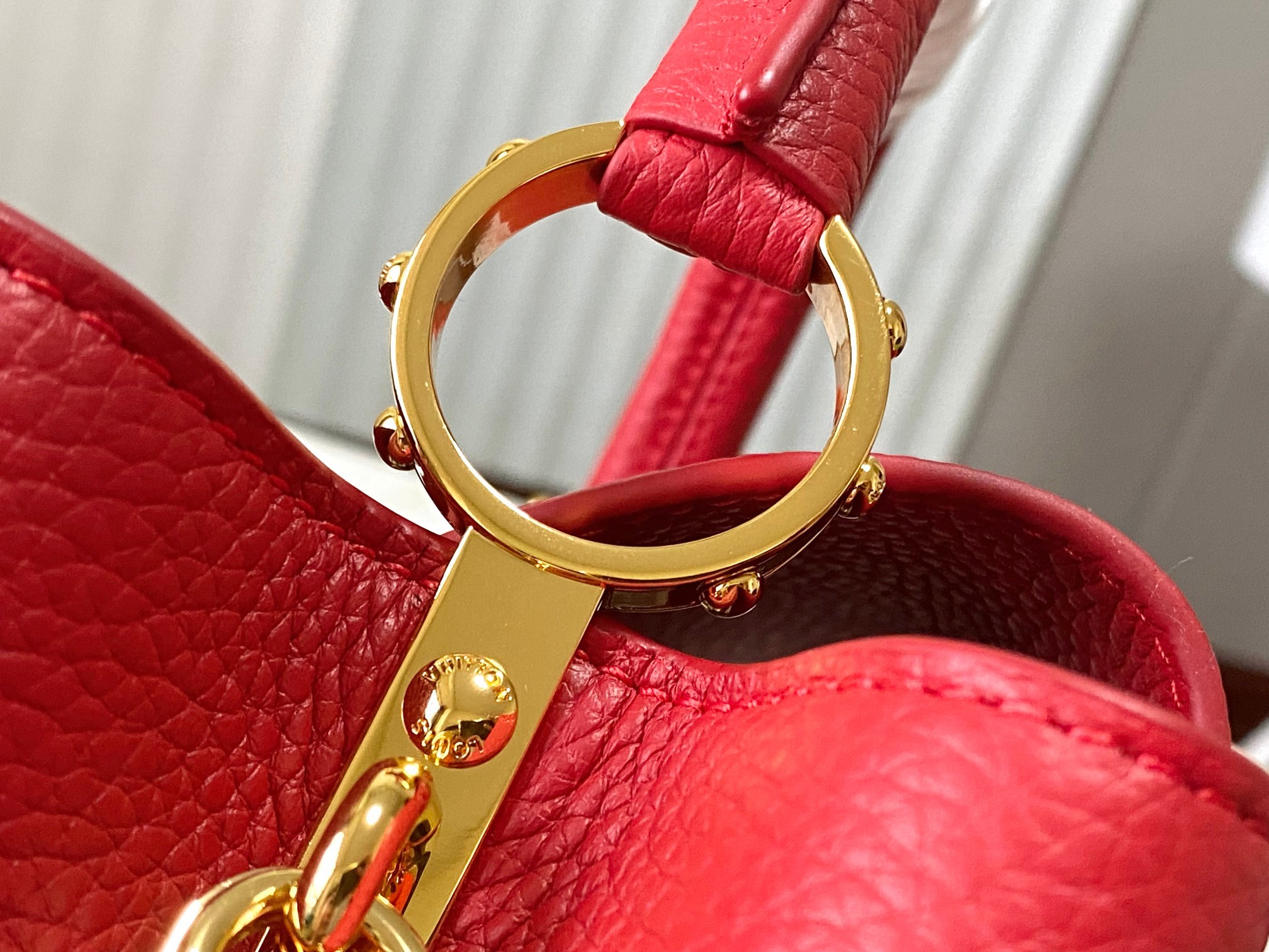 🔸特级精品🔸动态芯片🔸M12936/M48865红色圆花环扣款✨本款Capucines 手袋取材柔韧Ta