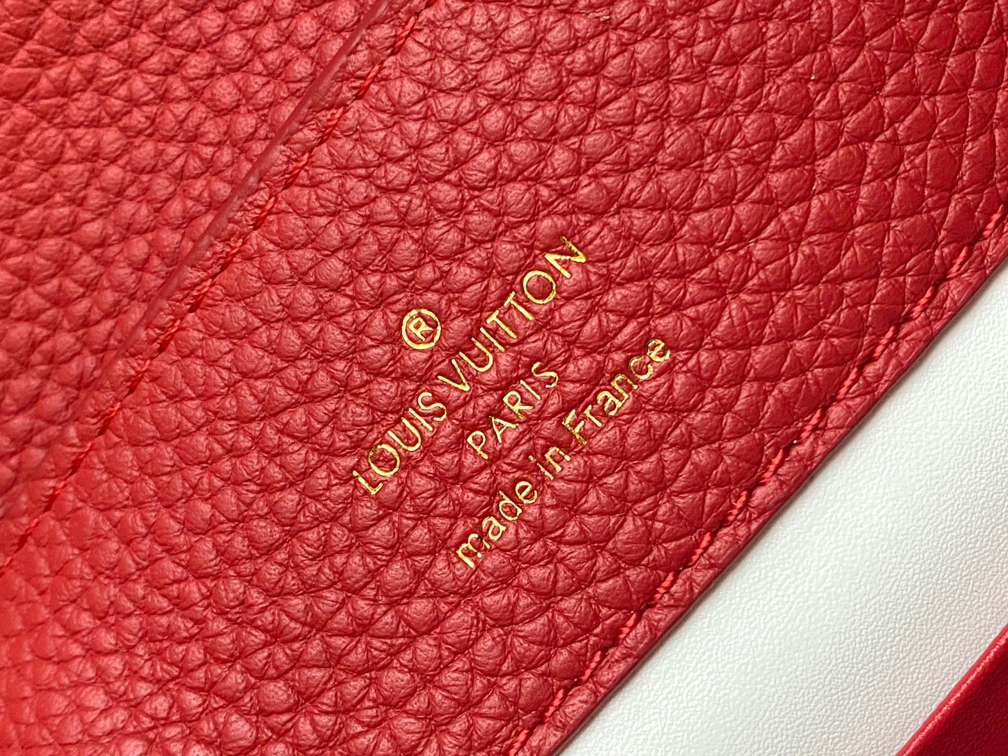 🔸特级精品🔸动态芯片🔸M12936/M48865红色圆花环扣款✨本款Capucines 手袋取材柔韧Ta