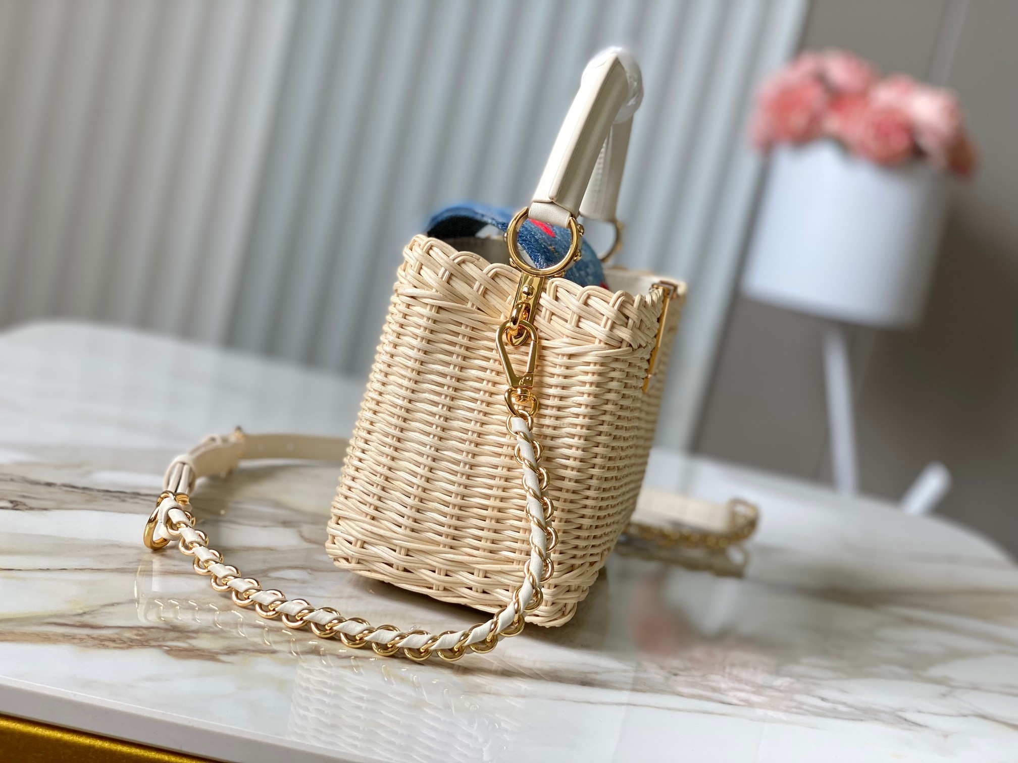 ⭐️正品原料🔹特级精品🔹动态芯片🔹LV X TM CAPUCINES 手袋🔹M14295/M48865白