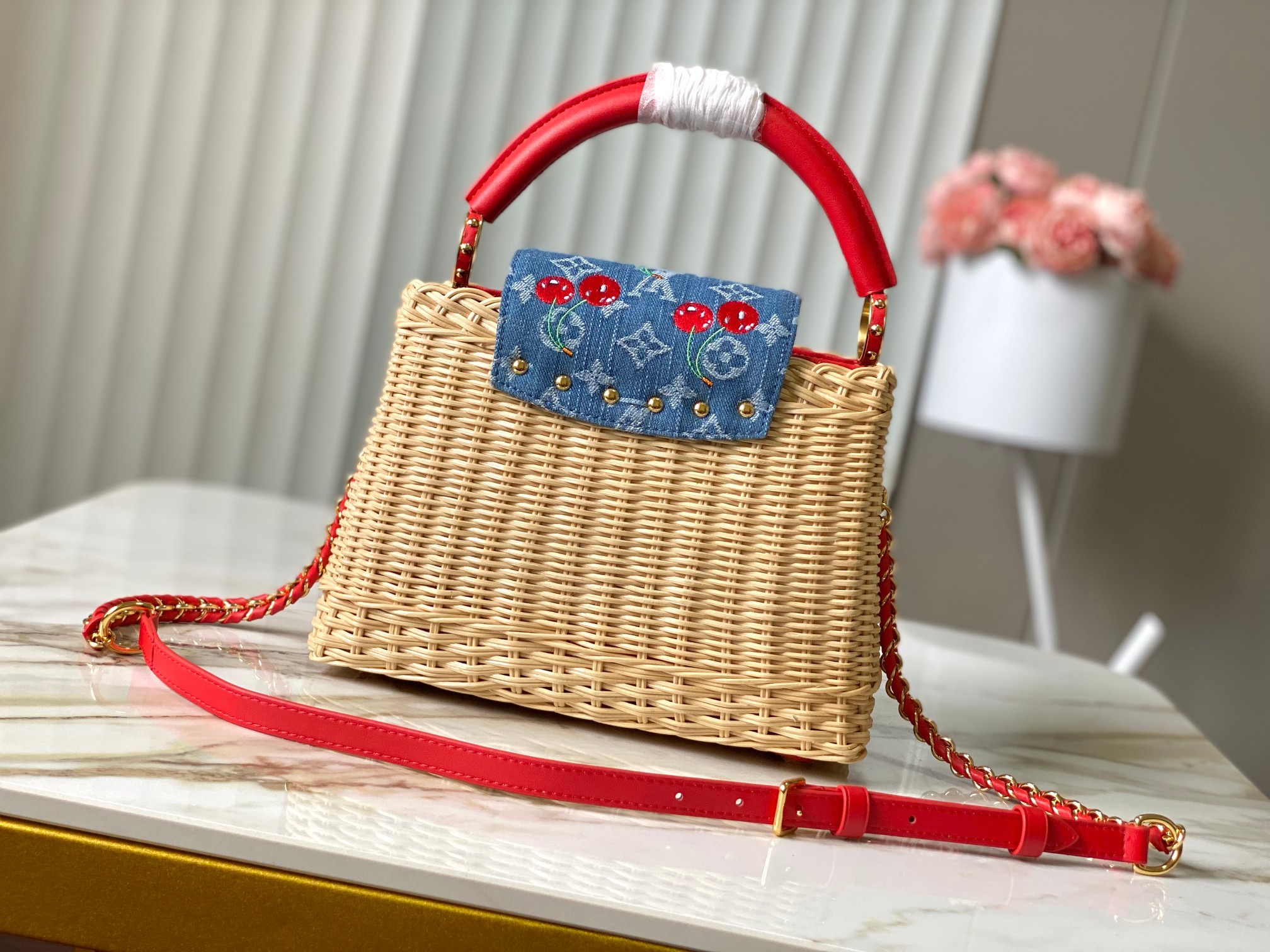 ⭐️正品原料🔹特级精品🔹动态芯片🔹LV X TM CAPUCINES 手袋🔹M14295/M48865红