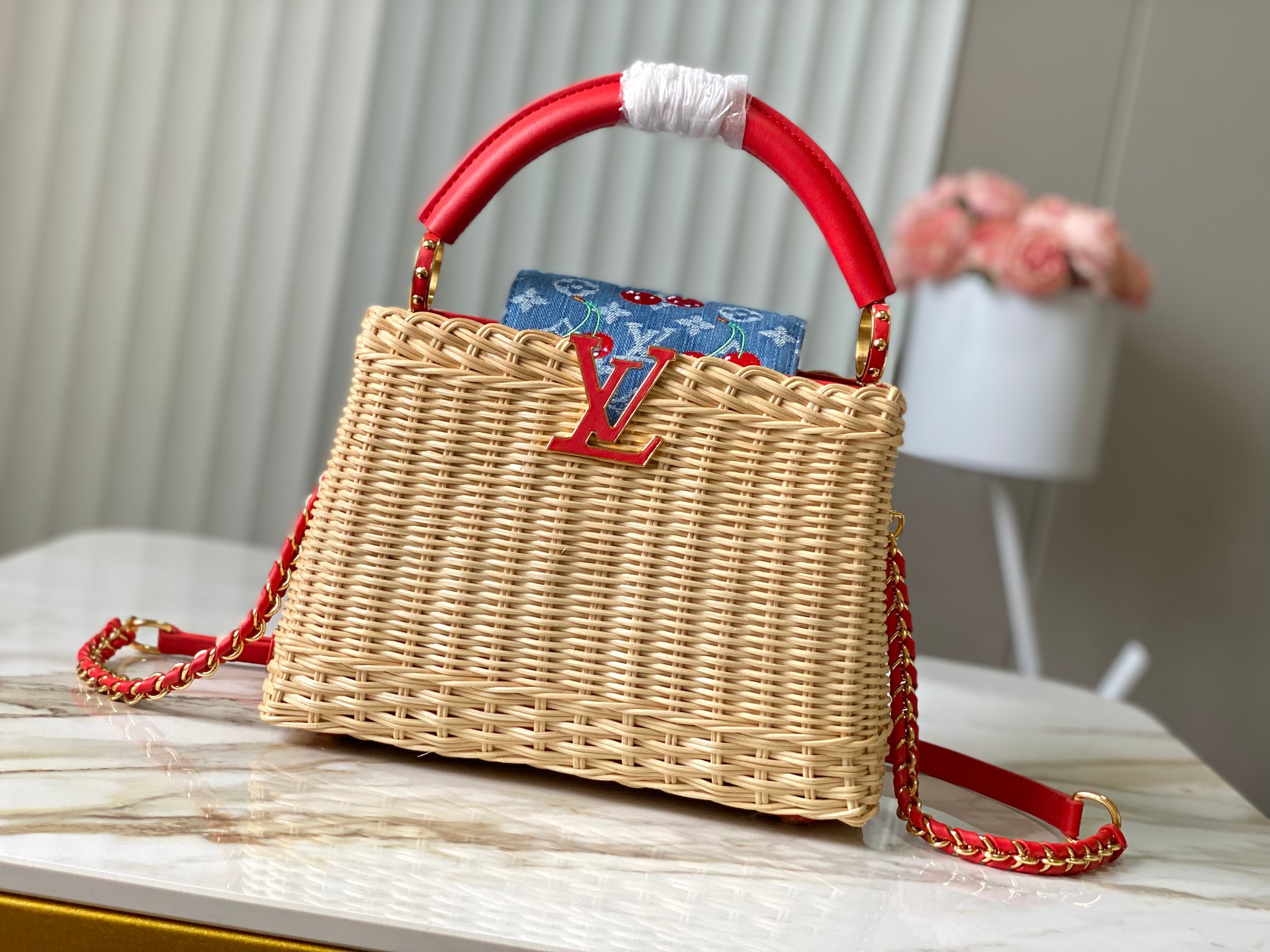 ⭐️正品原料🔹特级精品🔹动态芯片🔹LV X TM CAPUCINES 手袋🔹M14295/M48865红