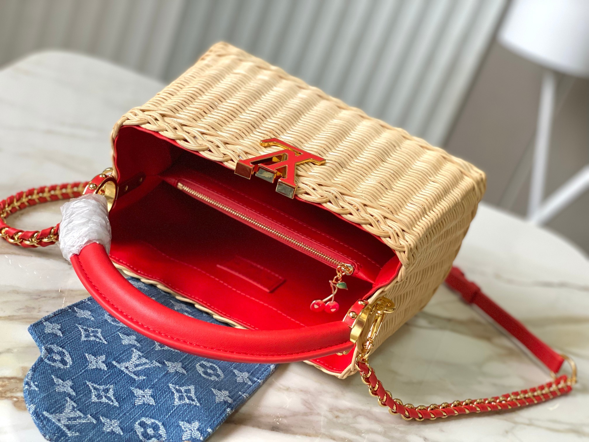 ⭐️正品原料🔹特级精品🔹动态芯片🔹LV X TM CAPUCINES 手袋🔹M14295/M48865红