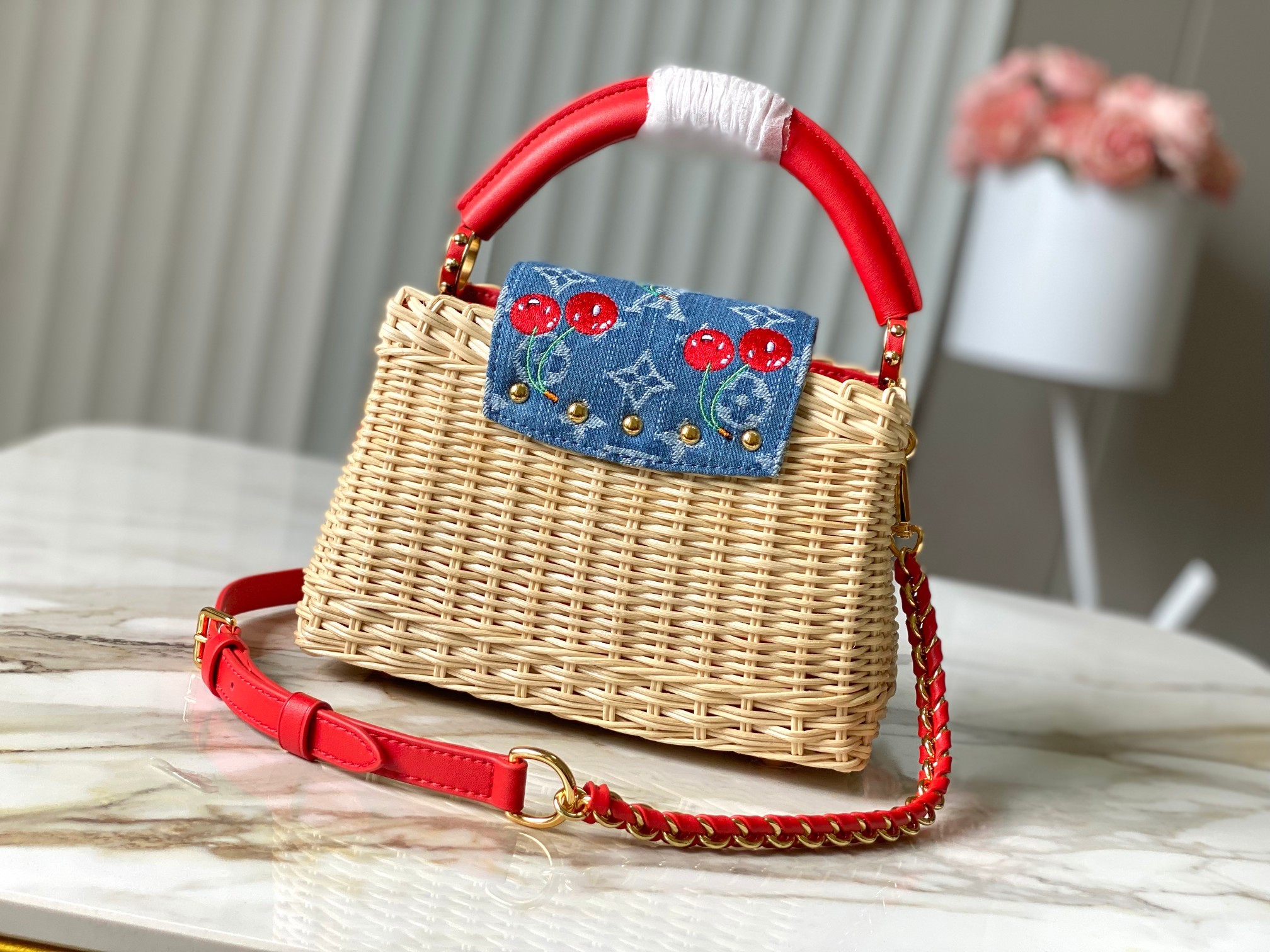 ⭐️正品原料🔹特级精品🔹动态芯片🔹LV X TM CAPUCINES 手袋🔹M14295/M48865红