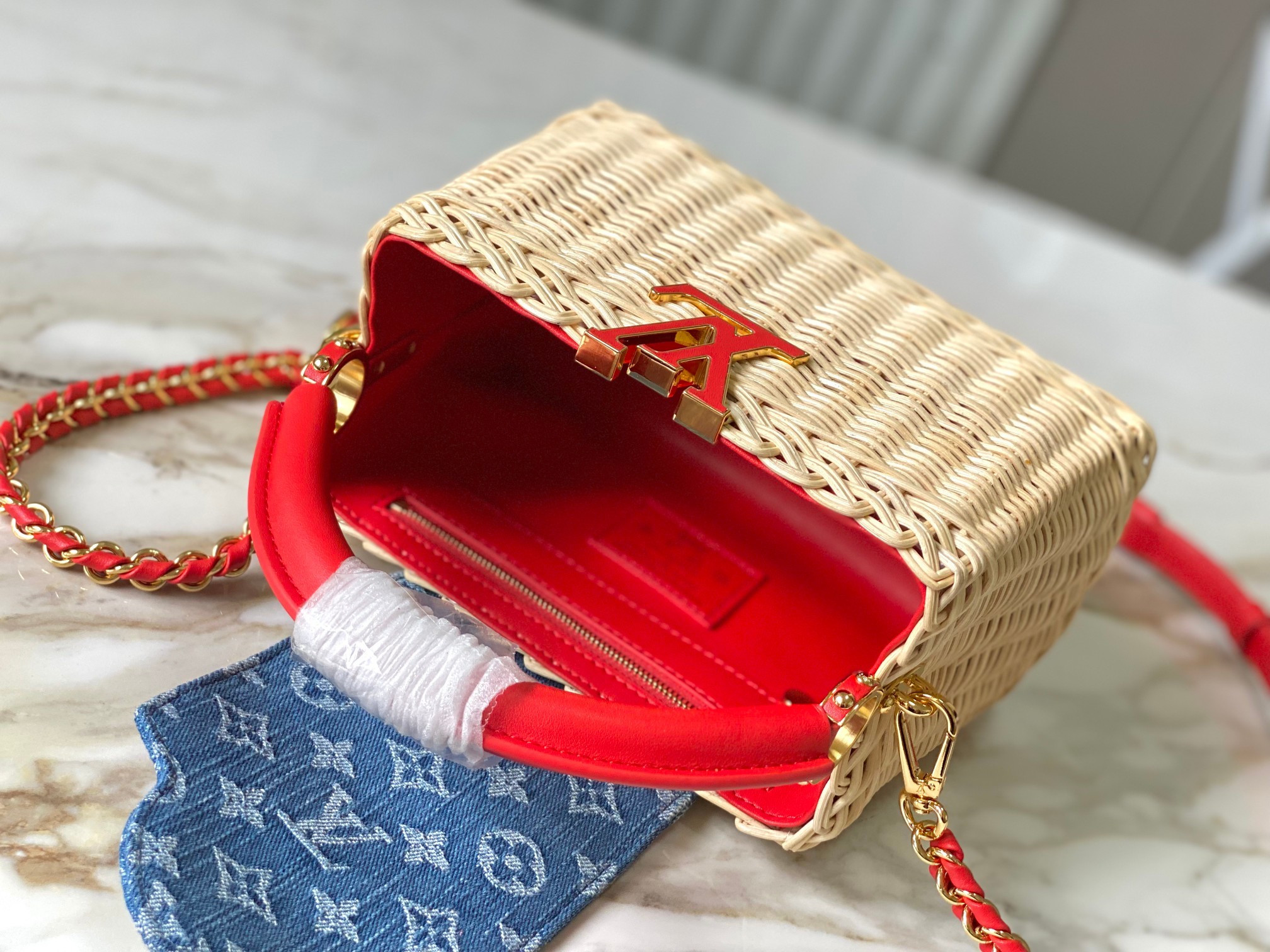 ⭐️正品原料🔹特级精品🔹动态芯片🔹LV X TM CAPUCINES 手袋🔹M14295/M48865红