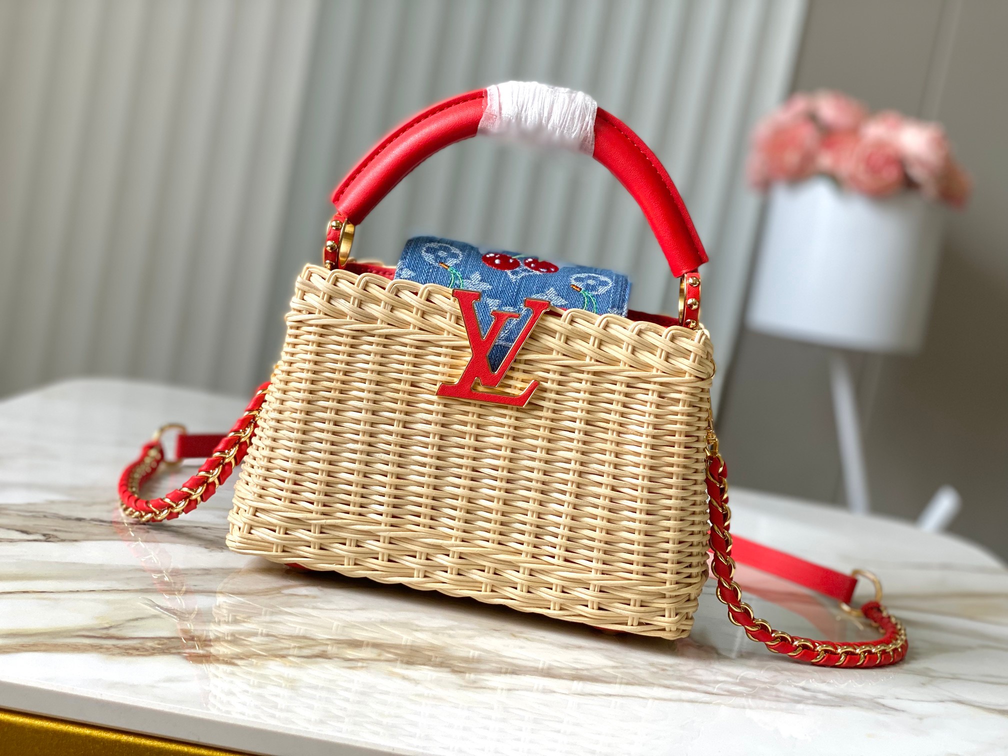 ⭐️正品原料🔹特级精品🔹动态芯片🔹LV X TM CAPUCINES 手袋🔹M14295/M48865红