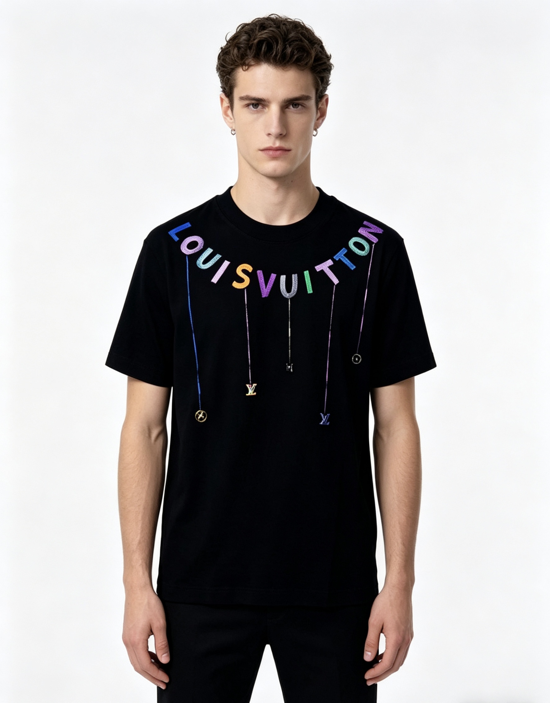 NO:773628,.Lv..2026 spring and summer new fashionable round neck short-sleeved advanced customization versatile style!  It is more practical and can be easily controlled by anyone. It is made of modal spandex fabric and has a luxurious classic brand logo design. It is very classy and a must-buy for those who know the goods!  The tailoring is a slim fit, very delicate, shows off aura, and highlights the sophistication of men. This is unique. It is just right for slim fit and the upper body effect is very good. Size s-xxL.s wears 175/,, Louis Vuitton, T-shirt,19860909.Lv..2026春夏新品时尚圆领短袖高级定制百搭款式！更有实用感 任何人都可以轻松驾驭 采用莫代尔氨纶面料制作,奢华经典品牌logo设计,b非常显档次懂货的必须入！版型剪裁属于修身款 非常精致,显气场,又会凸显男士的精致,这就是独到之处,恰到好处的修身,上身效果非常赞.尺码s-xxL.s穿175/,,louis vuitton,T-shirt,,Men's clothing