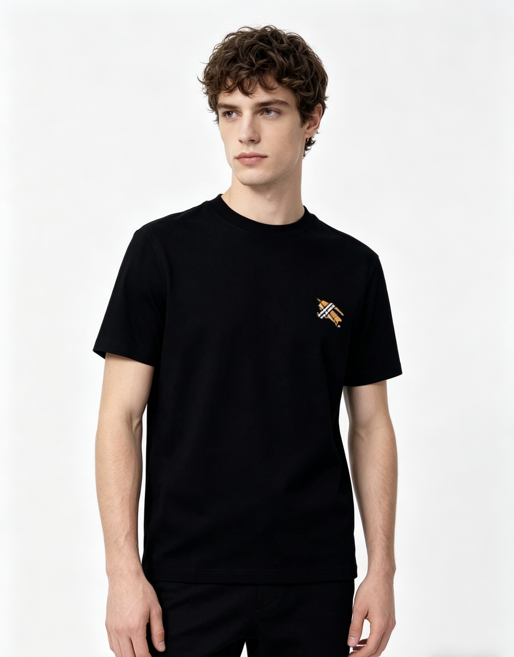 NO:773629,.Burberry..2026 spring and summer new fashion round neck short-sleeved advanced customization versatile style!  It is more practical and can be easily controlled by anyone. It is made of modal spandex fabric and has a luxurious classic brand logo design. It is very classy and a must-buy for those who know the goods!  The tailoring is slim fit. It is very delicate, shows aura, and highlights the sophistication of men. This is unique. It is just right for slim fit and the upper body effect is very good. Size s-xxL. s wears 175/,, burberry, T-shirt,19860909.巴宝莉..2026春夏新品时尚圆领短袖高级定制百搭款式！更有实用感 任何人都可以轻松驾驭 采用莫代尔氨纶面料制作,奢华经典品牌logo设计,b非常显档次懂货的必须入！版型剪裁属于修身款 非常精致,显气场,又会凸显男士的精致,这就是独到之处,恰到好处的修身,上身效果非常赞.尺码s-xxL.s穿175/,,burberry,T-shirt,,Men's clothing