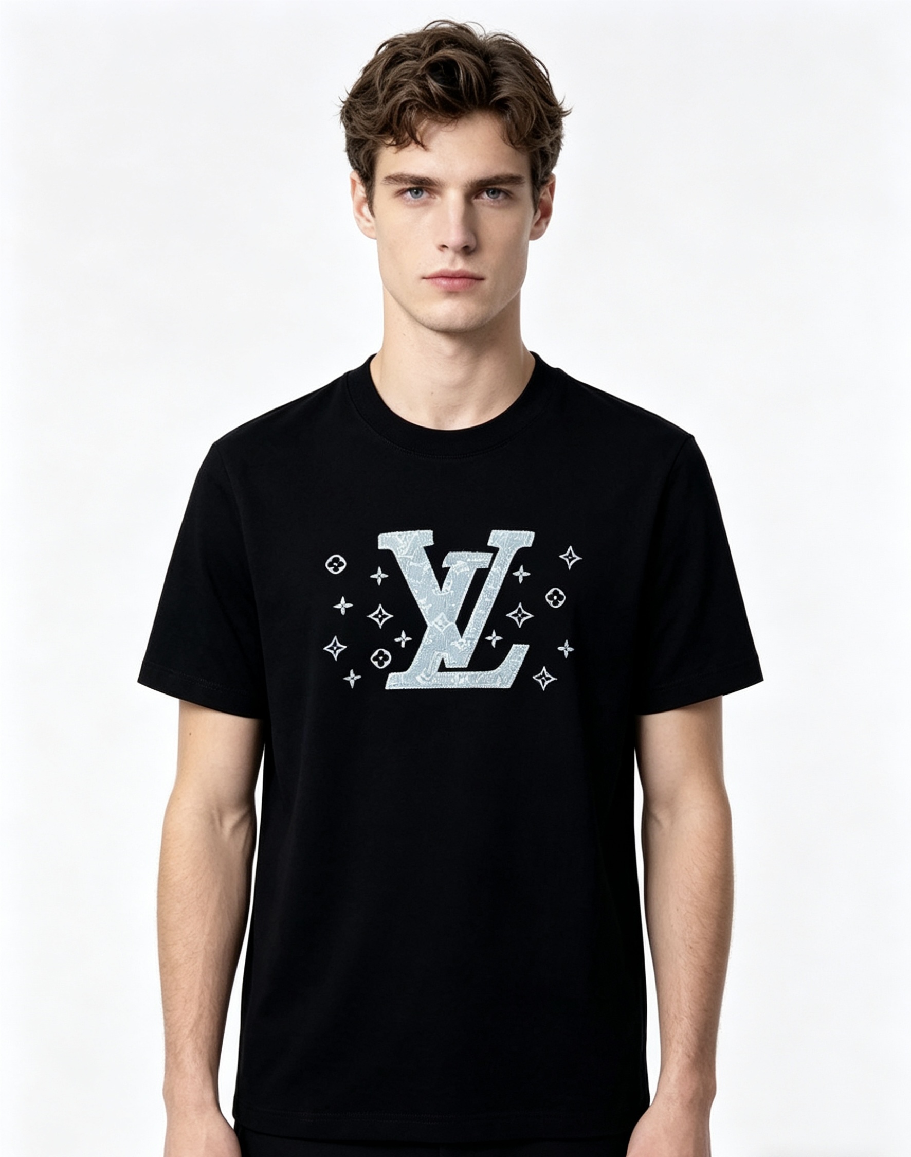 NO:773623,.Lv..2026 spring and summer new fashionable round neck short-sleeved advanced customization versatile style!  It is more practical and can be easily controlled by anyone. It is made of modal spandex fabric and has a luxurious classic brand logo design. It is very classy and a must-buy for those who know the goods!  The tailoring is a slim fit, very delicate, shows off aura, and highlights the sophistication of men. This is unique. It is just right for slim fit and the upper body effect is very good. Size s-xxL.s wears 175/,, Louis Vuitton, T-shirt,19860909.Lv..2026春夏新品时尚圆领短袖高级定制百搭款式！更有实用感 任何人都可以轻松驾驭 采用莫代尔氨纶面料制作,奢华经典品牌logo设计,b非常显档次懂货的必须入！版型剪裁属于修身款 非常精致,显气场,又会凸显男士的精致,这就是独到之处,恰到好处的修身,上身效果非常赞.尺码s-xxL.s穿175/,,louis vuitton,T-shirt,,Men's clothing