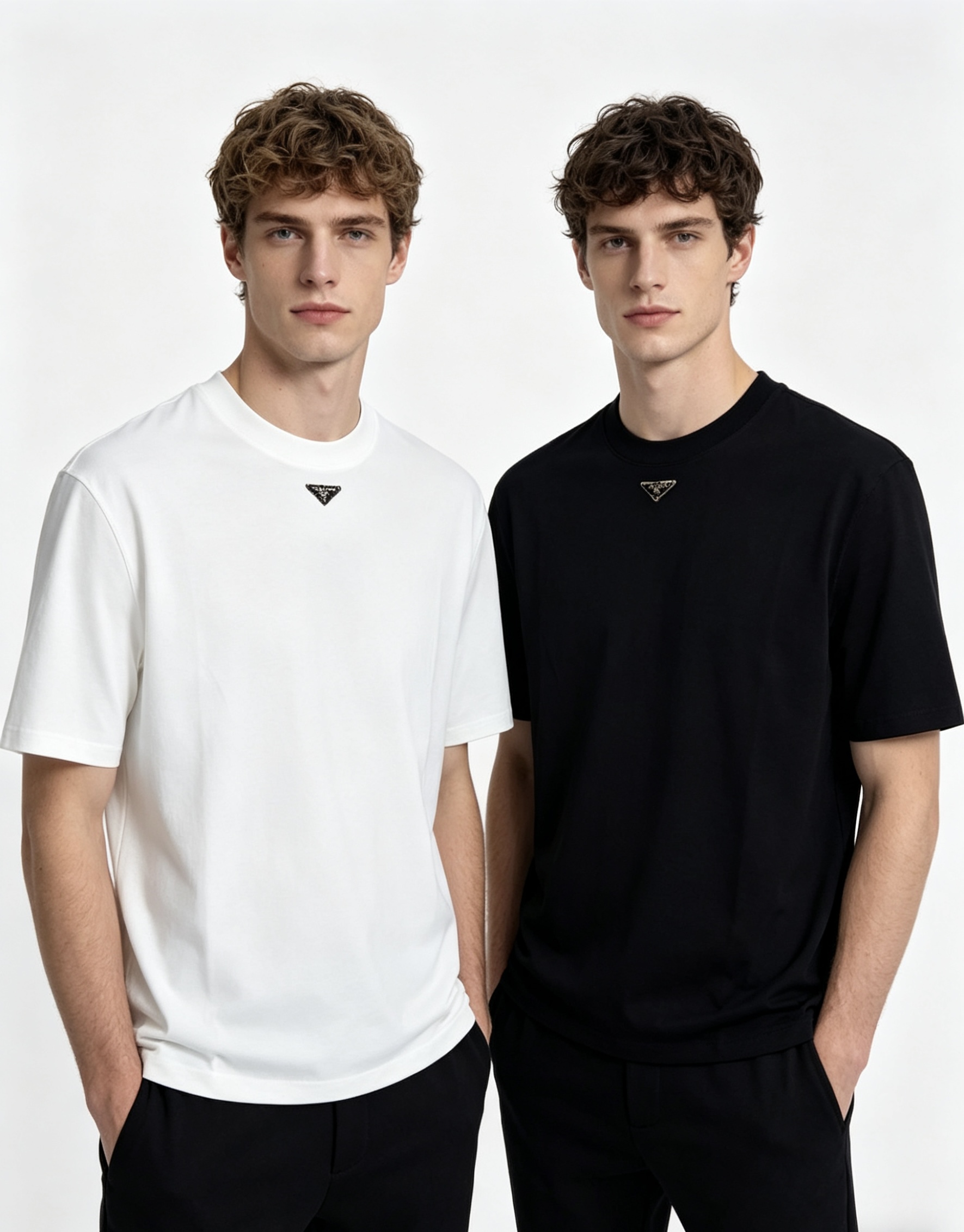 NO:773614,.Prada..2026 spring and summer new fashionable round neck short-sleeved advanced customization versatile style!  It is more practical and can be easily controlled by anyone. It is made of modal spandex fabric and has a luxurious classic brand logo design. It is very classy and a must buy for those who know the goods!  The tailoring is slim-fitting and very delicate. It shows aura and highlights the sophistication of men. This is unique. It is just right for slim fit and the upper body effect is very good. Size m-3XL m wears 175/130, prada, T-shirt,19860909.普拉达..2026春夏新品时尚圆领短袖高级定制百搭款式！更有实用感 任何人都可以轻松驾驭 采用莫代尔氨纶面料制作,奢华经典品牌logo设计,w非常显档次懂货的必须入！版型剪裁属于修身款 非常精致,6显气场,又会凸显男士的精致,这就是独到之处,恰到好处的修身,上身效果非常赞.尺码m-3XL m穿175/130,,prada,T-shirt,,Men's clothing