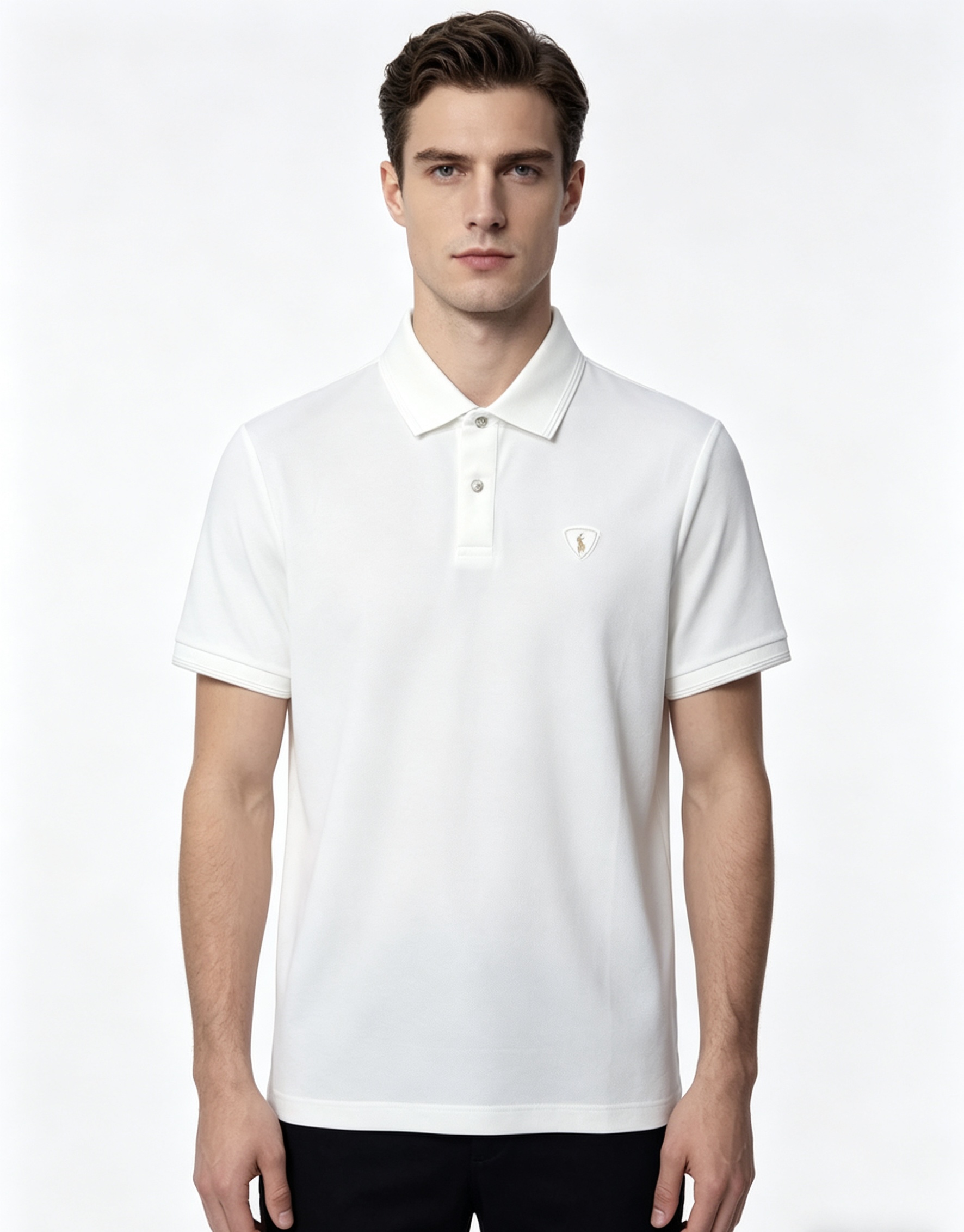 NO:837567,.Lauren Raff. 2026 spring and summer new men's logo short-sleeved polo shirt, continuing the classic business casual lapel polo shirt. This polo shirt is made of mercerized piqué cotton fabric, and the timeless design can transcend fashion trends. Classic style, hf brand LOGO is three-dimensional and unique, making the whole body more detailed. Fitted version, the fabric is made of cotton piqué material, comfortable, skin-friendly, good breathability, and practical for daily commuting and leisure. Highly recommended. Size M-4XL  m wears 175/130,,T-shirt,19860909.劳伦拉夫.2026春夏新款男士标识短袖polo衫,延续经典商务休闲翻领POLO恤.该款Polo衫采用丝光珠地棉面料制成,隽永设计可跨越时尚潮流.经典款型,hf品牌LOGO立体别致,让整体更具细节感 合体的版型,面料采用全棉珠地料,舒适,亲肤,透气好,平时通勤休闲都很实穿的一款 强烈推荐.尺码M-4XL m穿175/130,,T-shirt,,Men's clothing