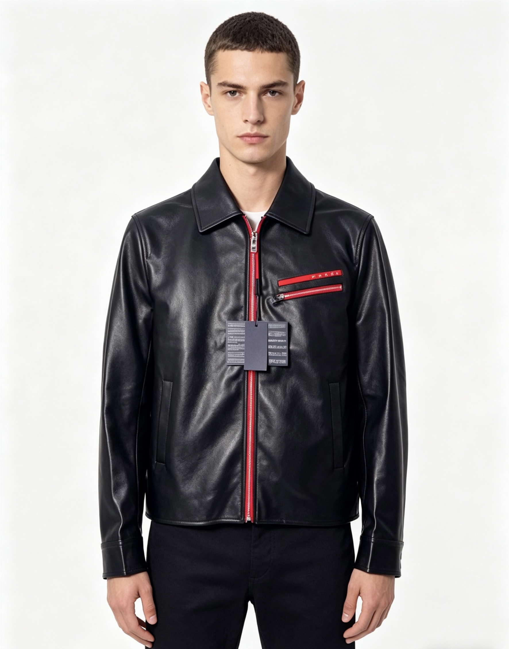 NO:837585,.Prada. 26 early spring new product launch jacket Nappa leather jacket, casual daily wear!  The upper body modifies the body shape, perfectly integrating fashion aesthetics and new urban business and leisure concepts. The whole body interprets the Italian minimalist, capable and outdoor functional style to the extreme. It is both solemn and harmonious, creating a unique styling item. The overall outline tends to be simple style, and the 5 quite individual and yuppie detail processing enriches the overall vision. The wardrobe is perfect for business casual and high attendance!  It's something you can meet but can't ask for!  Size m-3xL m wears 175/130,,prada,jackets & coats,jackets & coats,19860909.普拉达.26早春新品发售夹克纳帕皮外套,休闲日常穿搭！上身修饰身形、将时装美学和新都市商务休闲概念完美融合,通体将意式的极简、干练和户外功能性风格极致诠释,亦庄亦谐,塑造出别具一格的造型单品,整体轮廓趋于简约风格,5颇为个性且雅痞的细节处理,丰富了整体视觉.衣橱商务休闲绝佳的高出勤率！可遇而不可求！码数m-3xL m穿175/130,,prada,jackets & coats,jackets & coats,,Men's clothing