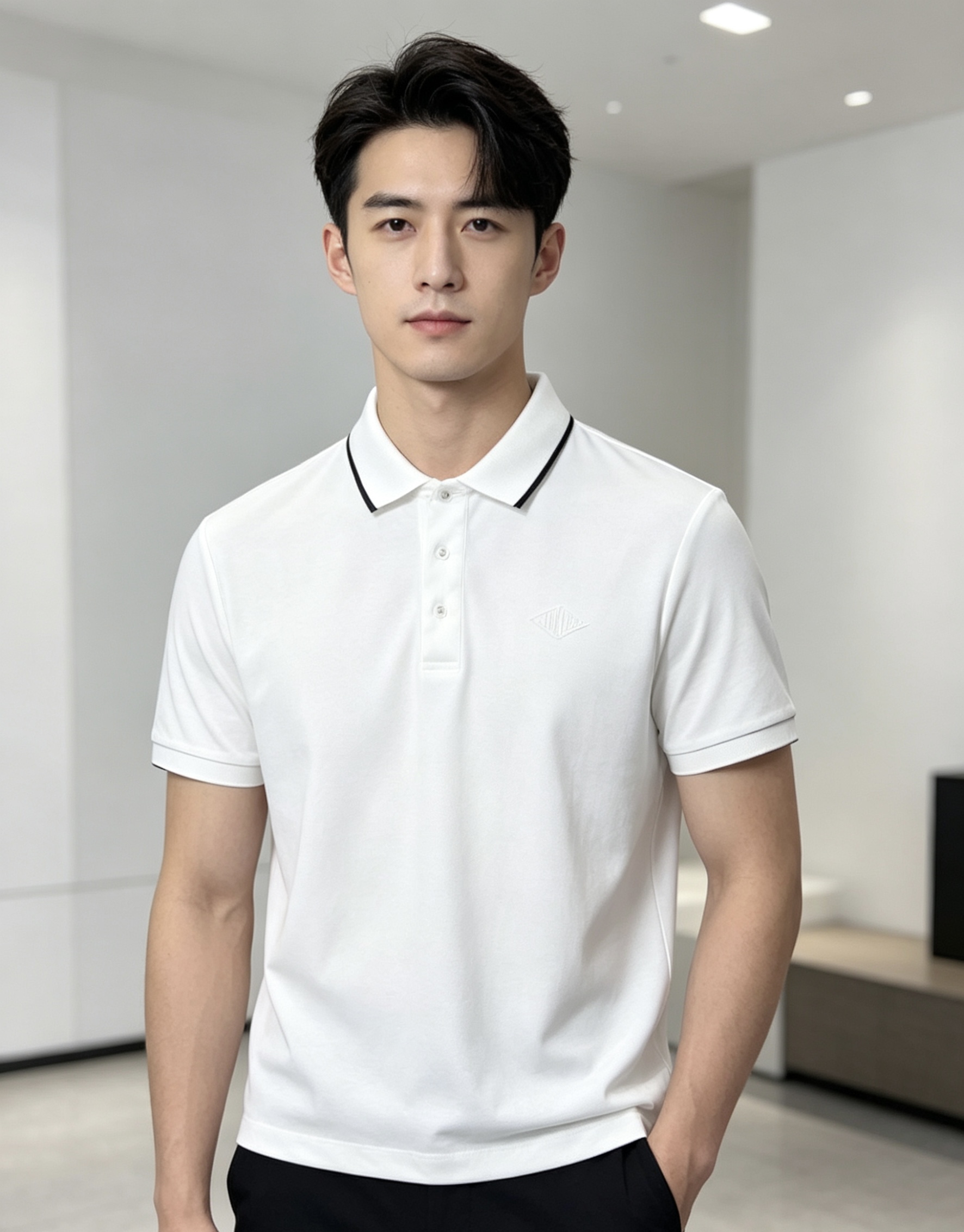 NO:839548,.Boss.2026 spring and summer new men's logo short-sleeved polo shirt continues the classic business casual lapel polo shirt. This polo shirt is made of mercerized piqué cotton fabric, and its timeless design can transcend fashion trends. Classic style, hf brand LOGO is three-dimensional and unique, making the whole body more detailed. Fitted version, the fabric is made of cotton piqué material, comfortable, skin-friendly, good breathability, and practical for daily commuting and leisure. Highly recommended. Size M-4XL  m wears 175/130,,T-shirt,19860909.Boss.2026春夏新款男士标识短袖polo衫,延续经典商务休闲翻领POLO恤.该款Polo衫采用丝光珠地棉面料制成,隽永设计可跨越时尚潮流.经典款型,hf品牌LOGO立体别致,让整体更具细节感 合体的版型,面料采用全棉珠地料,舒适,亲肤,透气好,平时通勤休闲都很实穿的一款 强烈推荐.尺码M-4XL m穿175/130,,T-shirt,,Men's clothing