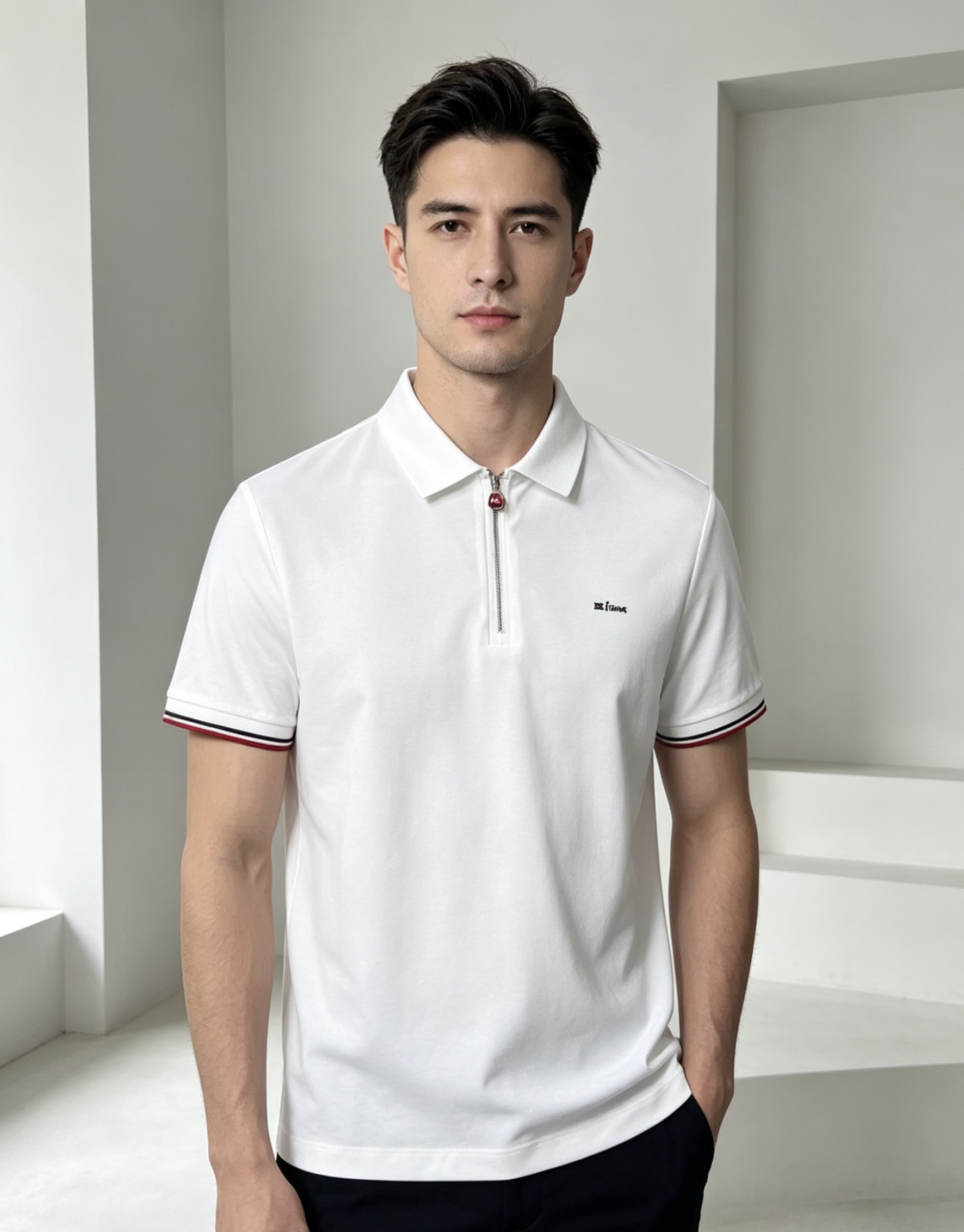 NO:839555,.kiton.2026 spring and summer new men's logo short-sleeved polo shirt continues the classic business casual lapel polo shirt. This polo shirt is made of mercerized piqué cotton fabric, and the timeless design can transcend fashion trends. The classic style, the hf brand LOGO is three-dimensional and unique, making the whole body more detailed. Fitted version, the fabric is made of cotton piqué material, comfortable, skin-friendly, good breathability, and practical for daily commuting and leisure. Highly recommended. Size M-4XL  m wears 175/130,,T-shirt,19860909.kiton.2026春夏新款男士标识短袖polo衫,延续经典商务休闲翻领POLO恤.该款Polo衫采用丝光珠地棉面料制成,隽永设计可跨越时尚潮流.经典款型,hf品牌LOGO立体别致,让整体更具细节感 合体的版型,面料采用全棉珠地料,舒适,亲肤,透气好,平时通勤休闲都很实穿的一款 强烈推荐.尺码M-4XL m穿175/130,,T-shirt,,Men's clothing