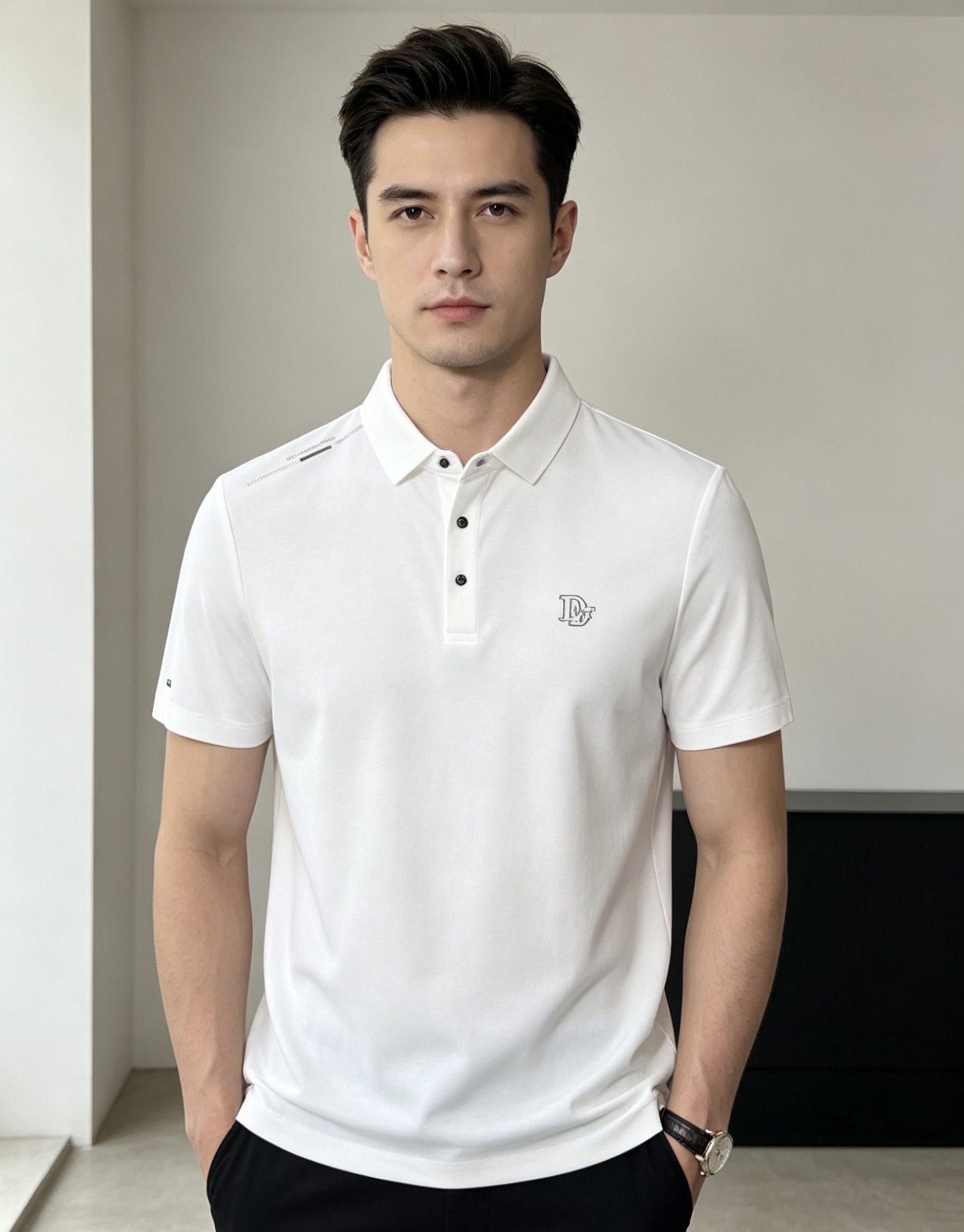NO:839599,.Dior.2026 spring and summer new men's logo short-sleeved polo shirt continues the classic business casual lapel polo shirt. This polo shirt is made of mercerized piqué cotton fabric, and its timeless design can transcend fashion trends. Classic style, hf brand LOGO is three-dimensional and unique, making the whole body more detailed. Fitted version, the fabric is made of cotton piqué material, comfortable, skin-friendly, good breathability, and practical for daily commuting and leisure. Highly recommended. Size M-4XL  m wears 175/130,,dior,T-shirt,19860909.Dior.2026春夏新款男士标识短袖polo衫,延续经典商务休闲翻领POLO恤.该款Polo衫采用丝光珠地棉面料制成,隽永设计可跨越时尚潮流.经典款型,hf品牌LOGO立体别致,让整体更具细节感 合体的版型,面料采用全棉珠地料,舒适,亲肤,透气好,平时通勤休闲都很实穿的一款 强烈推荐.尺码M-4XL m穿175/130,,dior,T-shirt,,Men's clothing